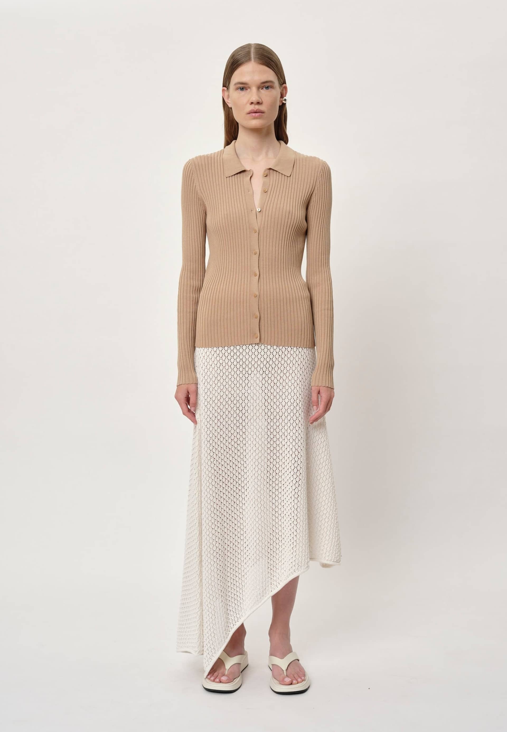 Luigi Knit Skirt - Creme made by HERSKIND