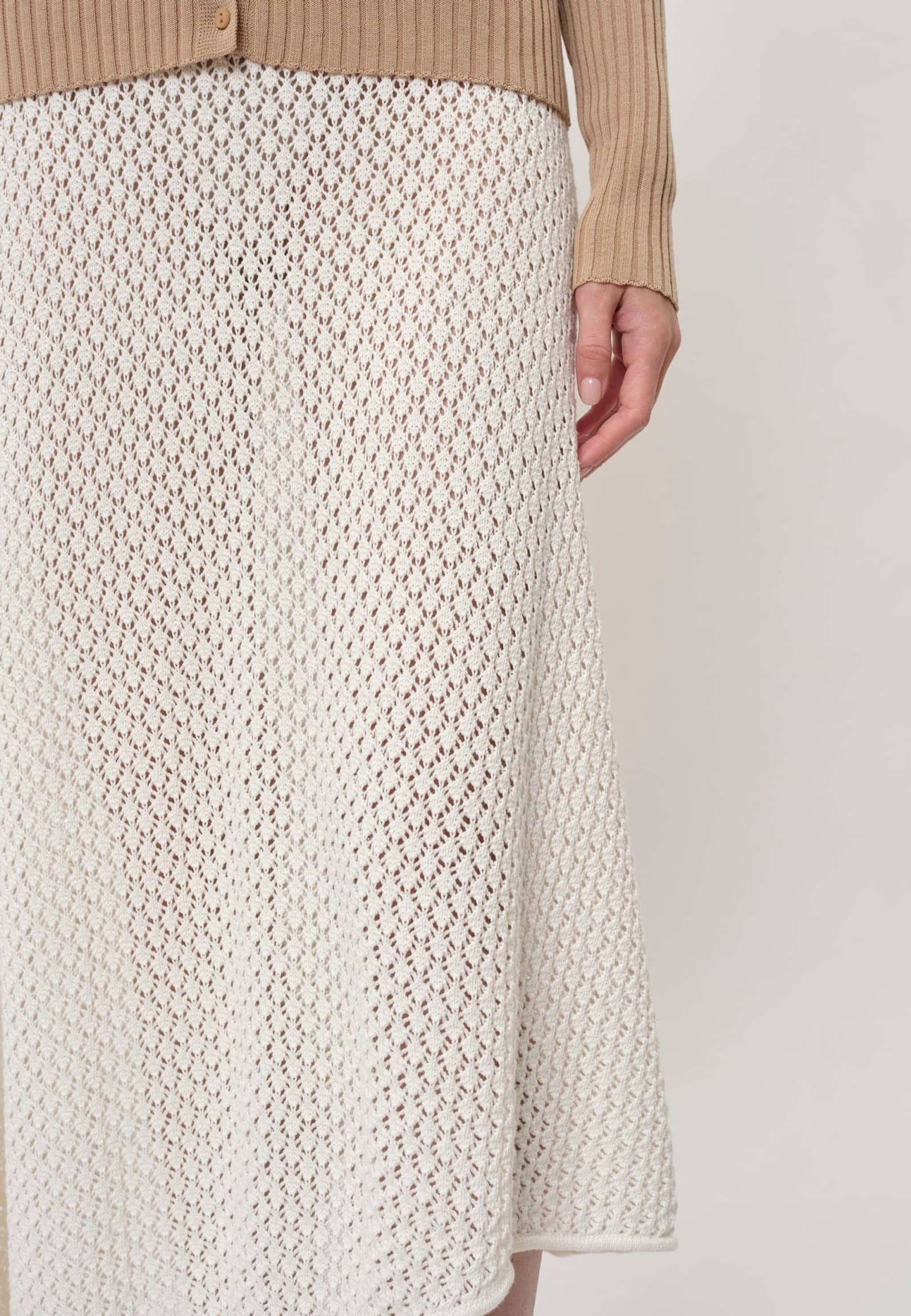 Luigi Knit Skirt - Creme made by HERSKIND