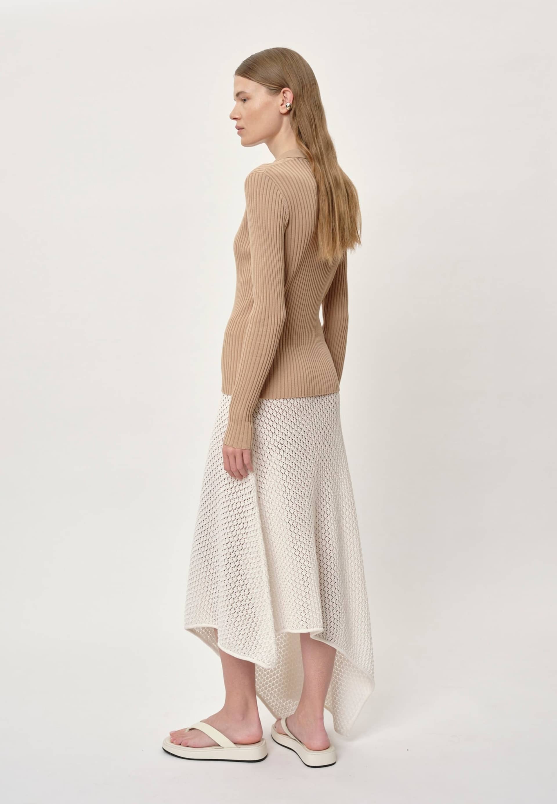 Luigi Knit Skirt - Creme made by HERSKIND