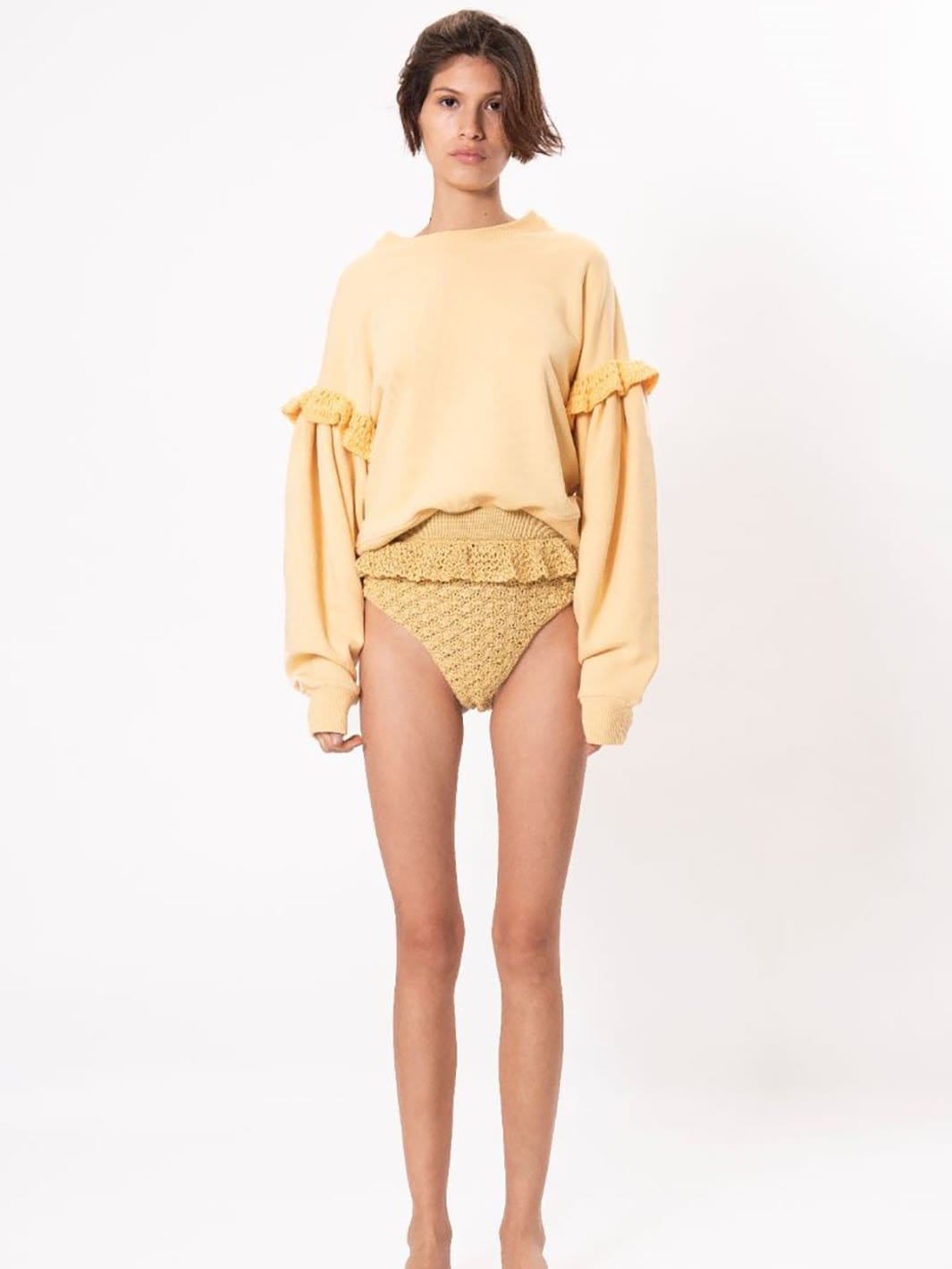 MICHELLE sweatshirt in Yellow made by AYNI