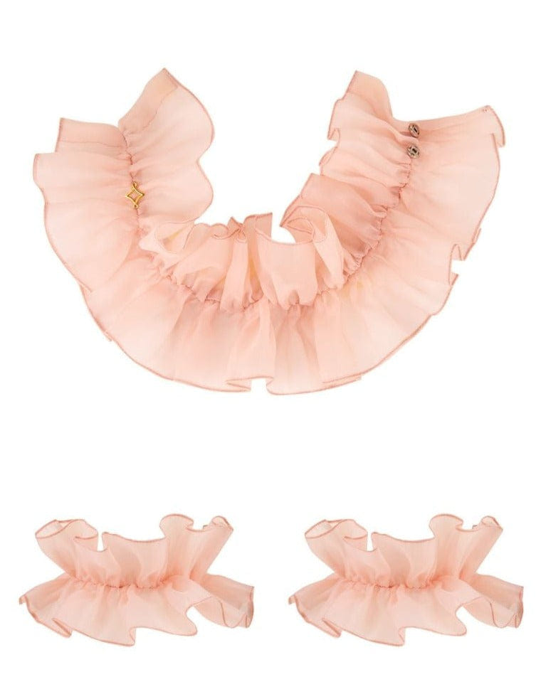 Ruffled Choker & Anklets made by ONORI
