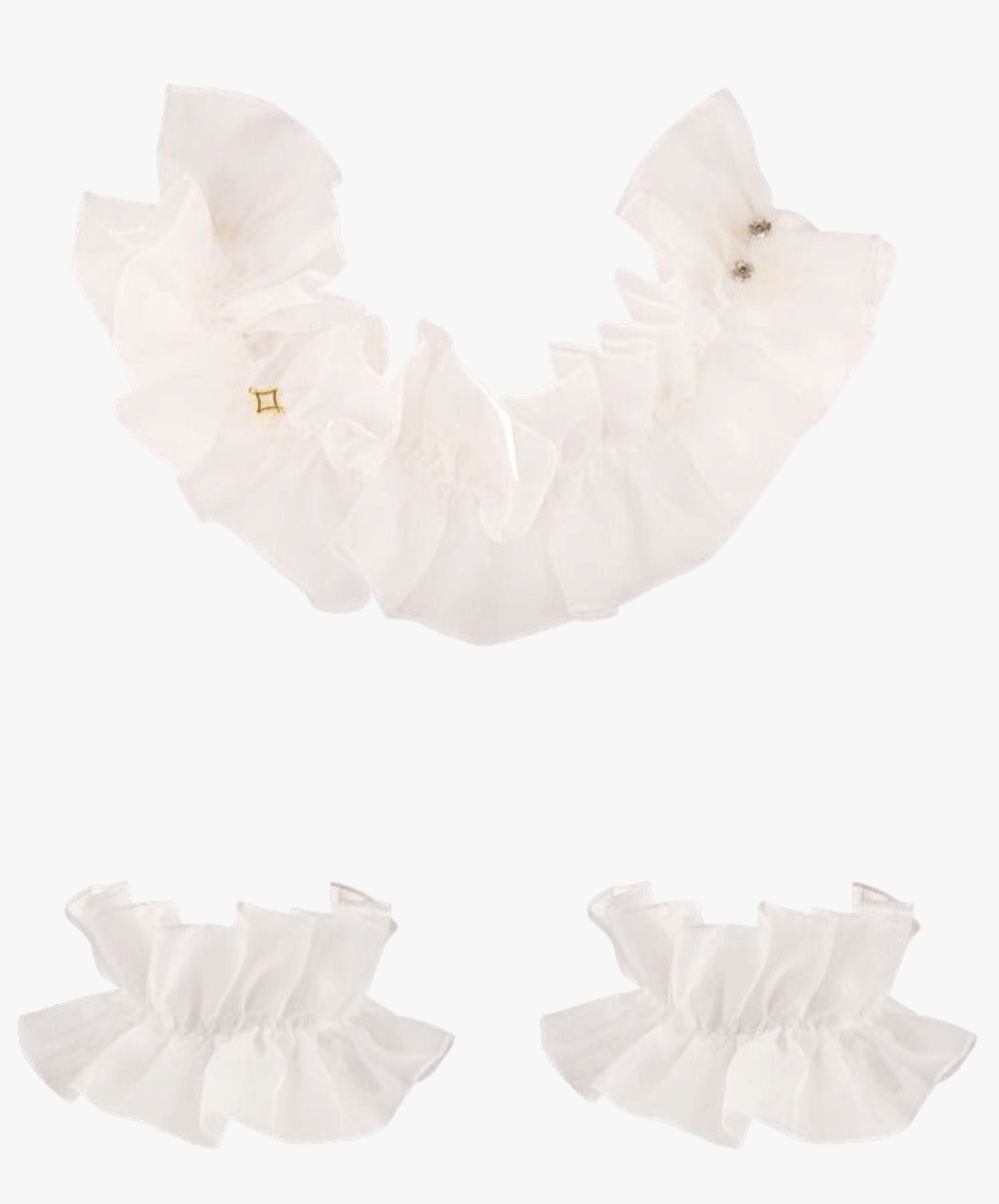 Ruffled Choker & Anklets made by ONORI
