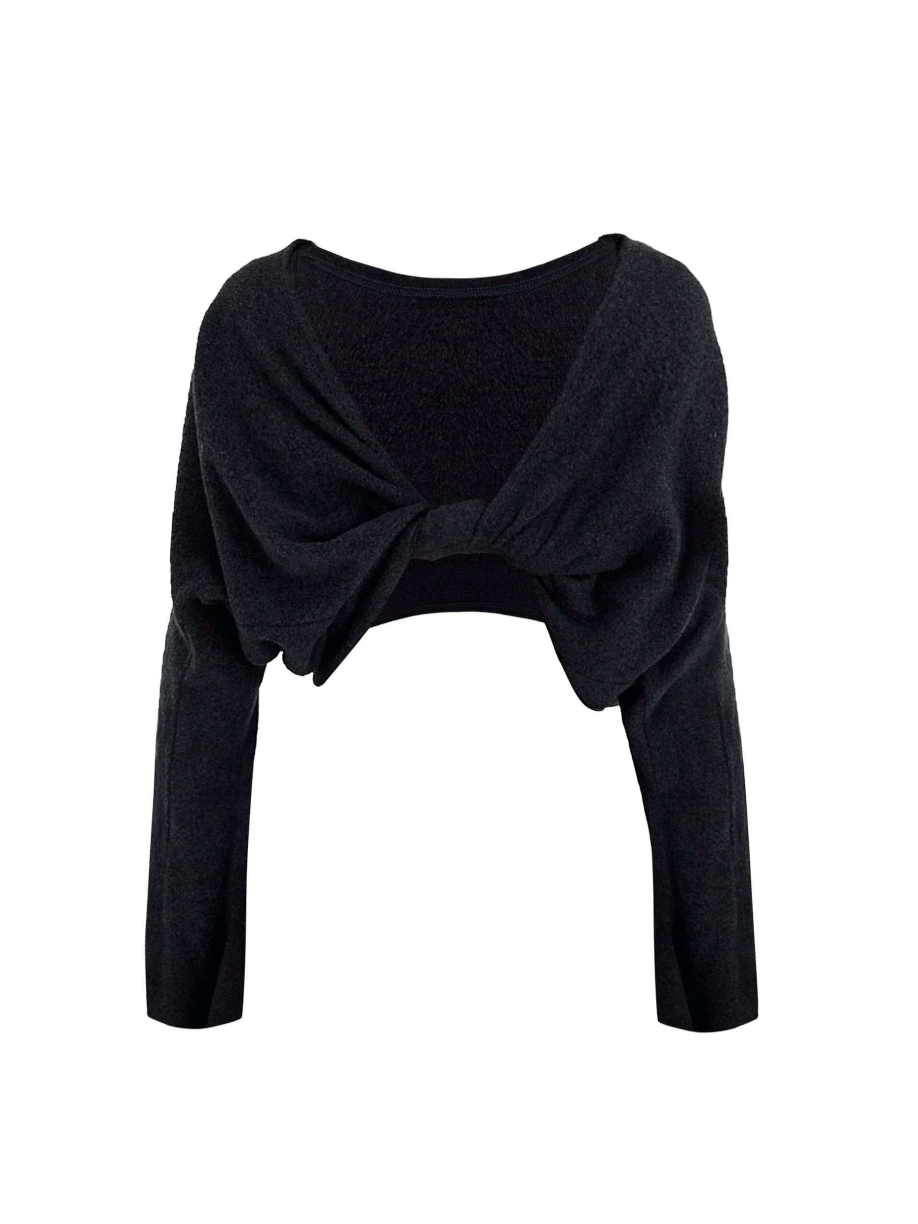 FLEECE REVERSIBLE TWISTED TOP made by YIBRI