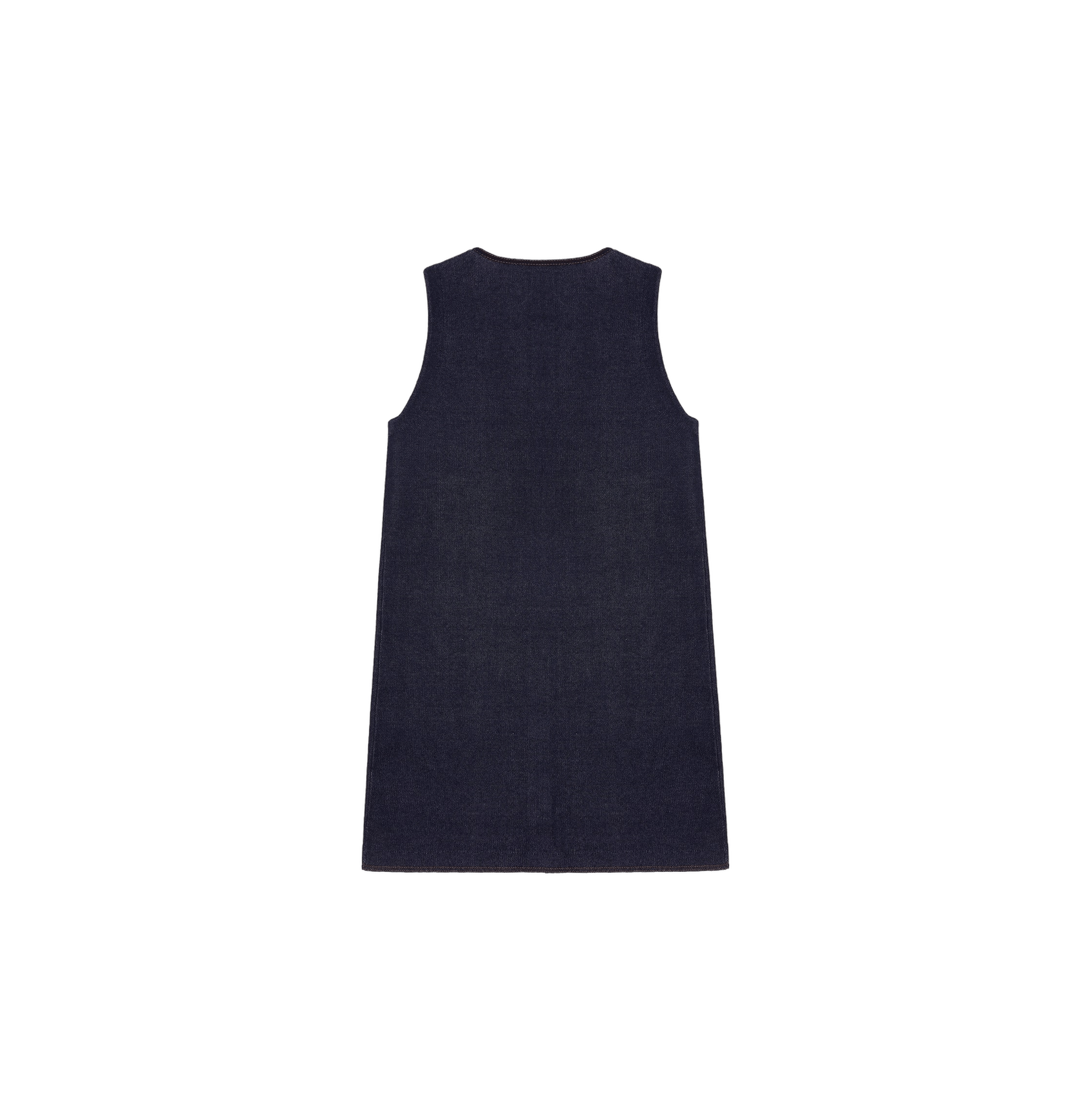 DENIM-LOOK VEST DRESS made by CRUSH Collection