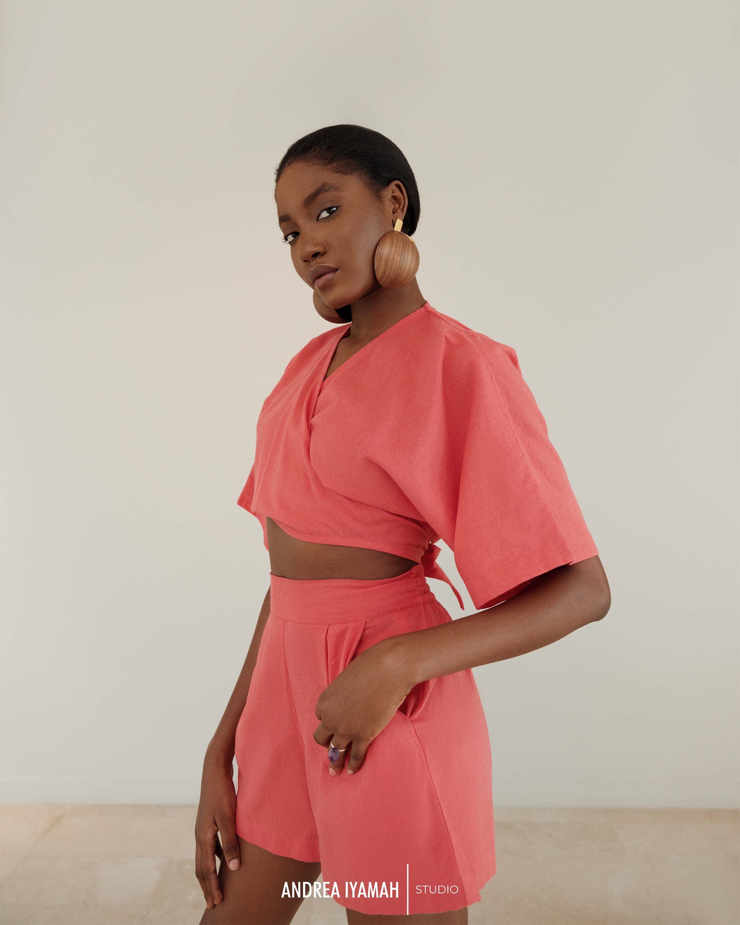 ETI CORAL SHORTS made by Andrea Iyamah