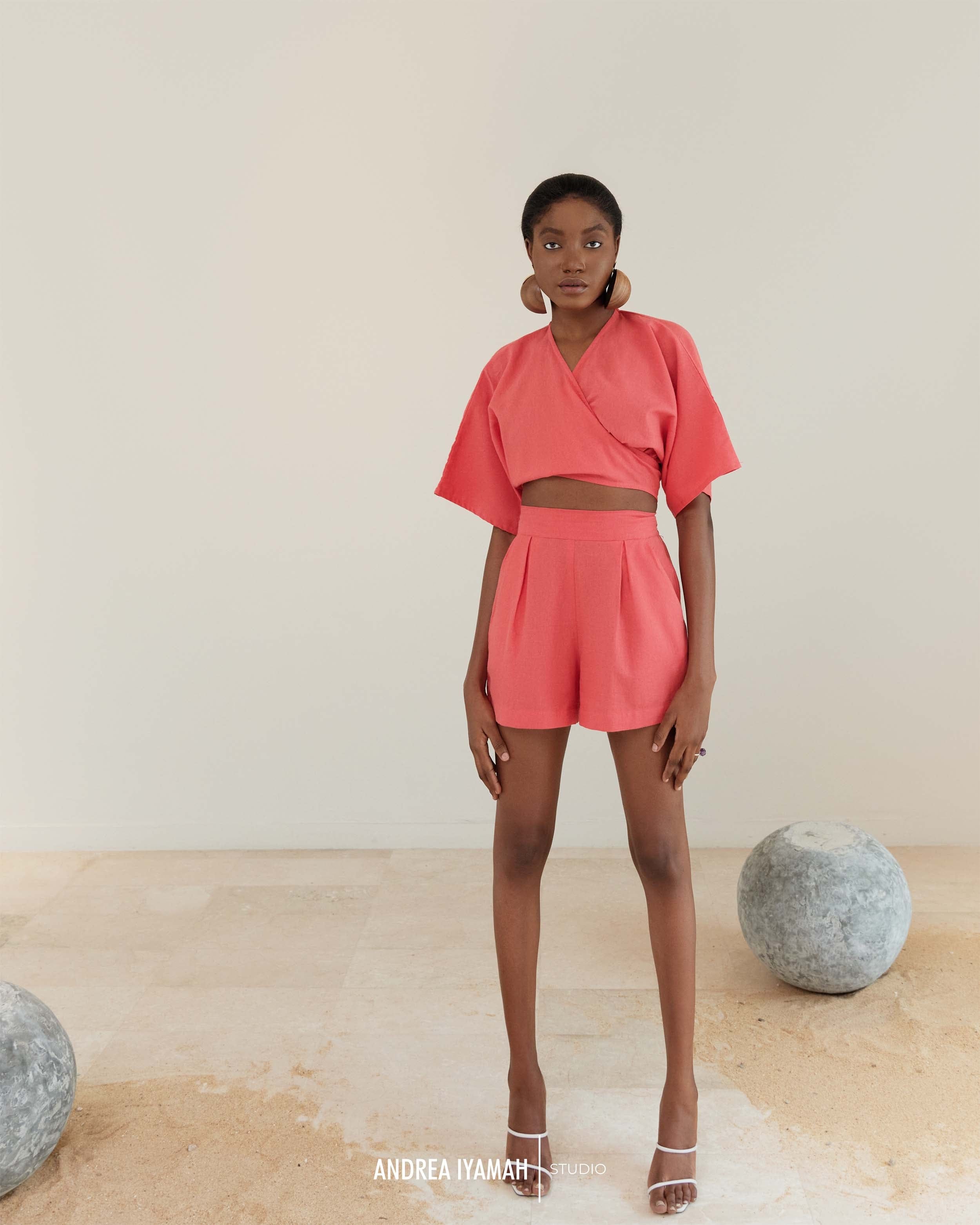ETI CORAL SHORTS made by Andrea Iyamah