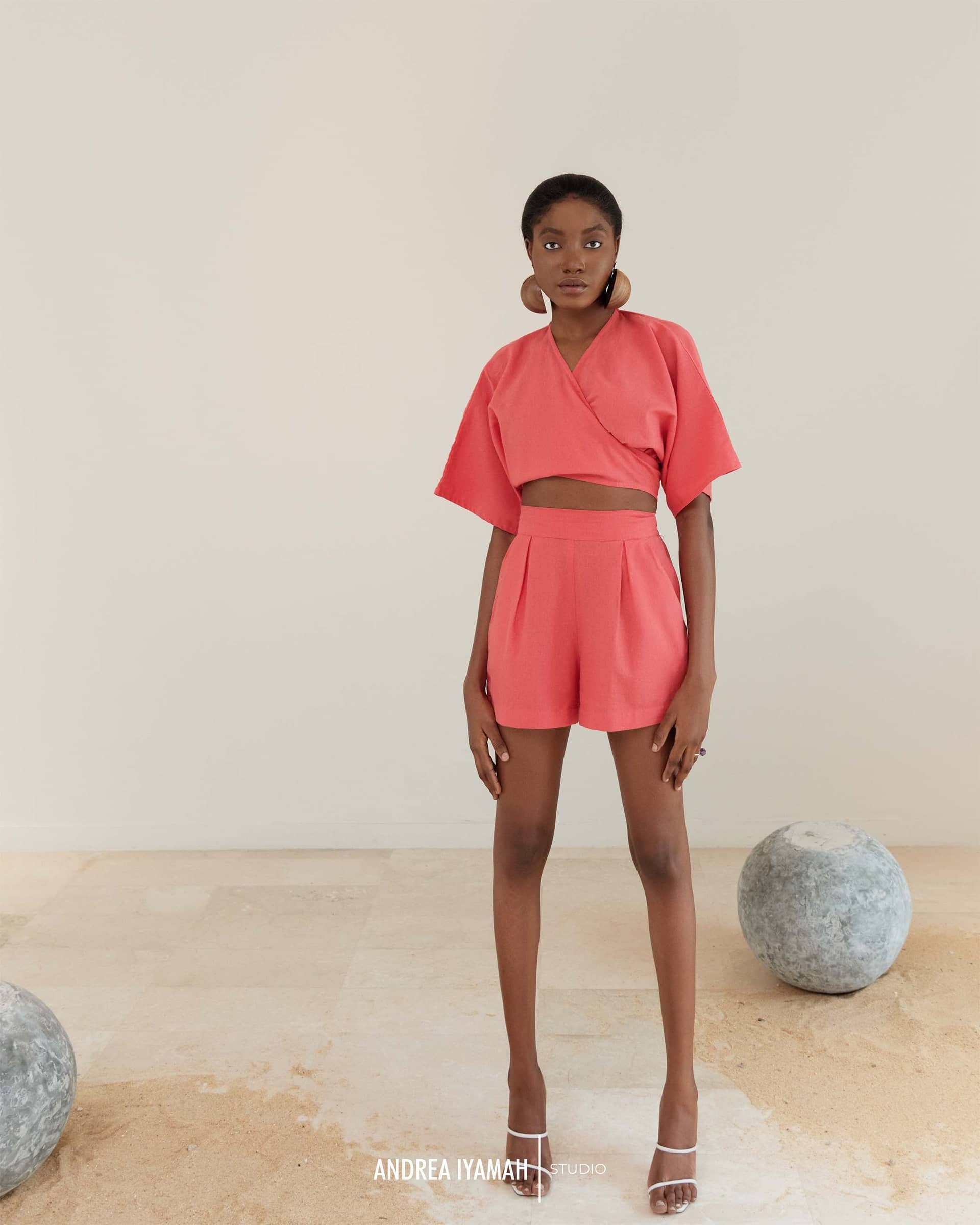 ETI CORAL SHORTS made by Andrea Iyamah