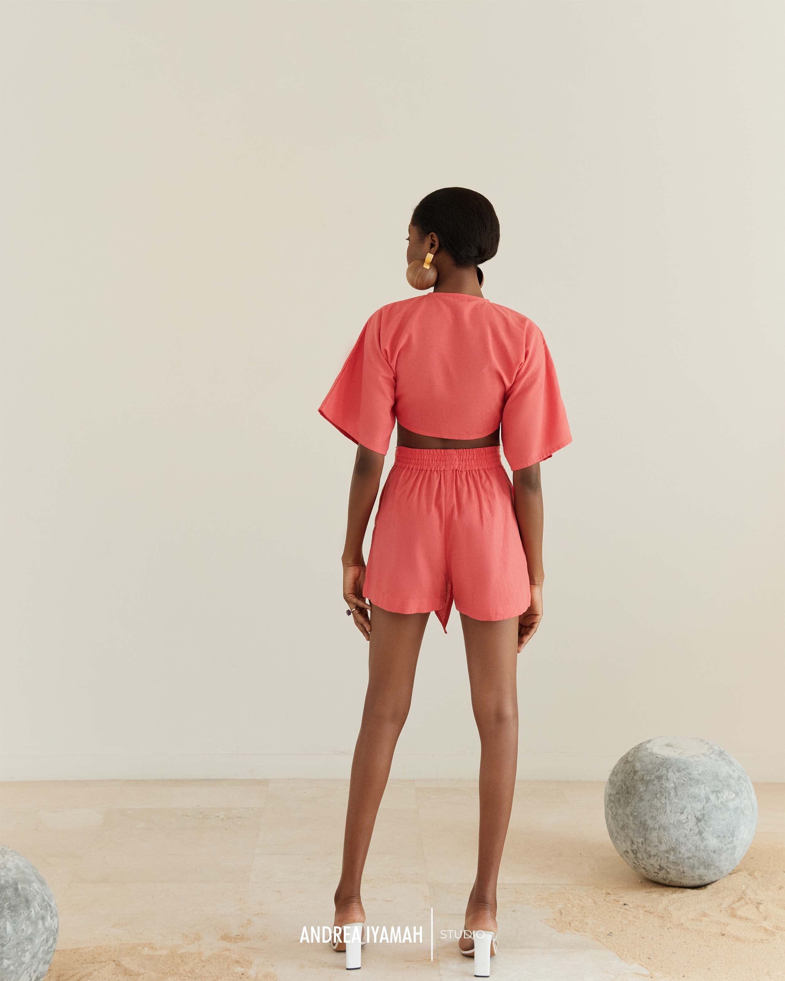 ETI CORAL SHORTS made by Andrea Iyamah