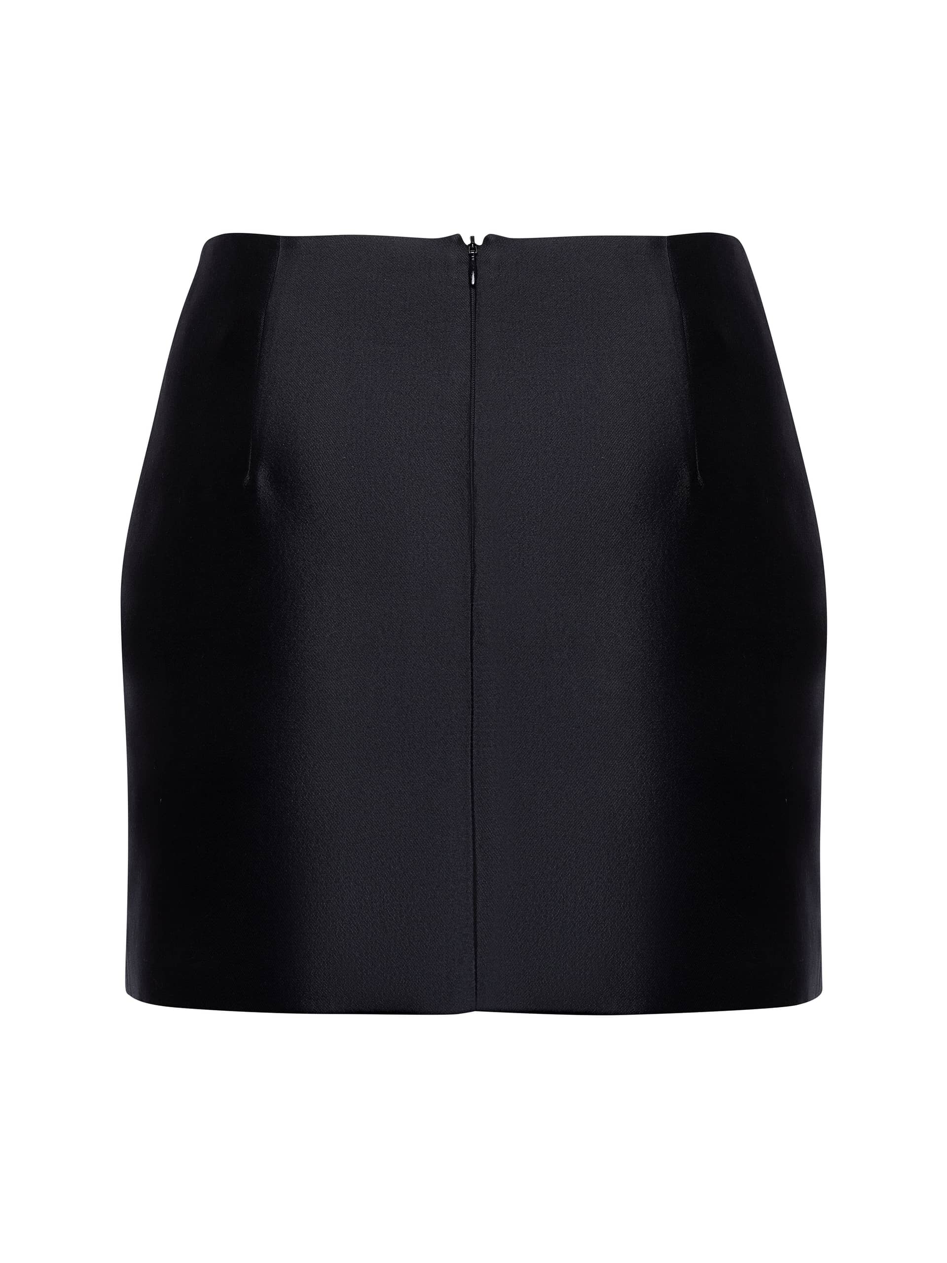 Crystal-Embellished Mini Skirt in Black made by NDS The Label