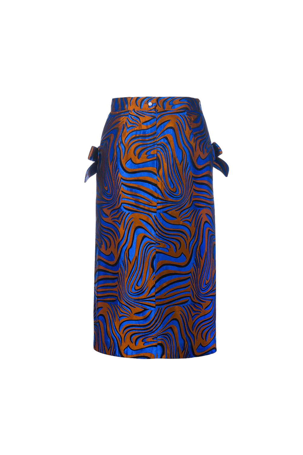 Blue Printed Skirt made by ANDREEVA