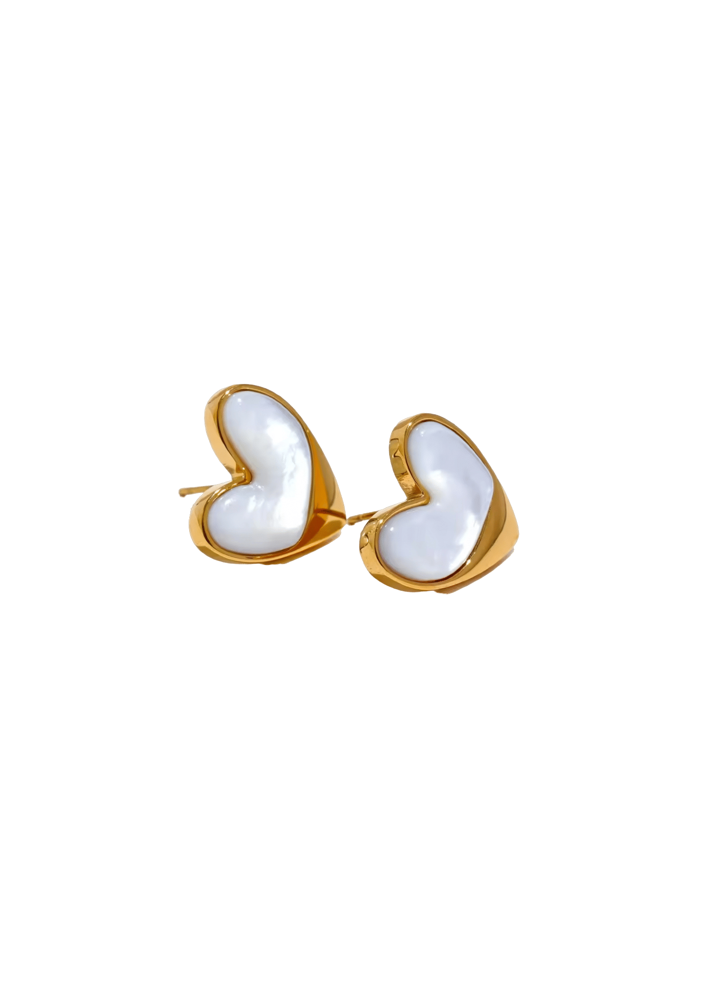 Heart Stud Earrings made by Decolet The Label