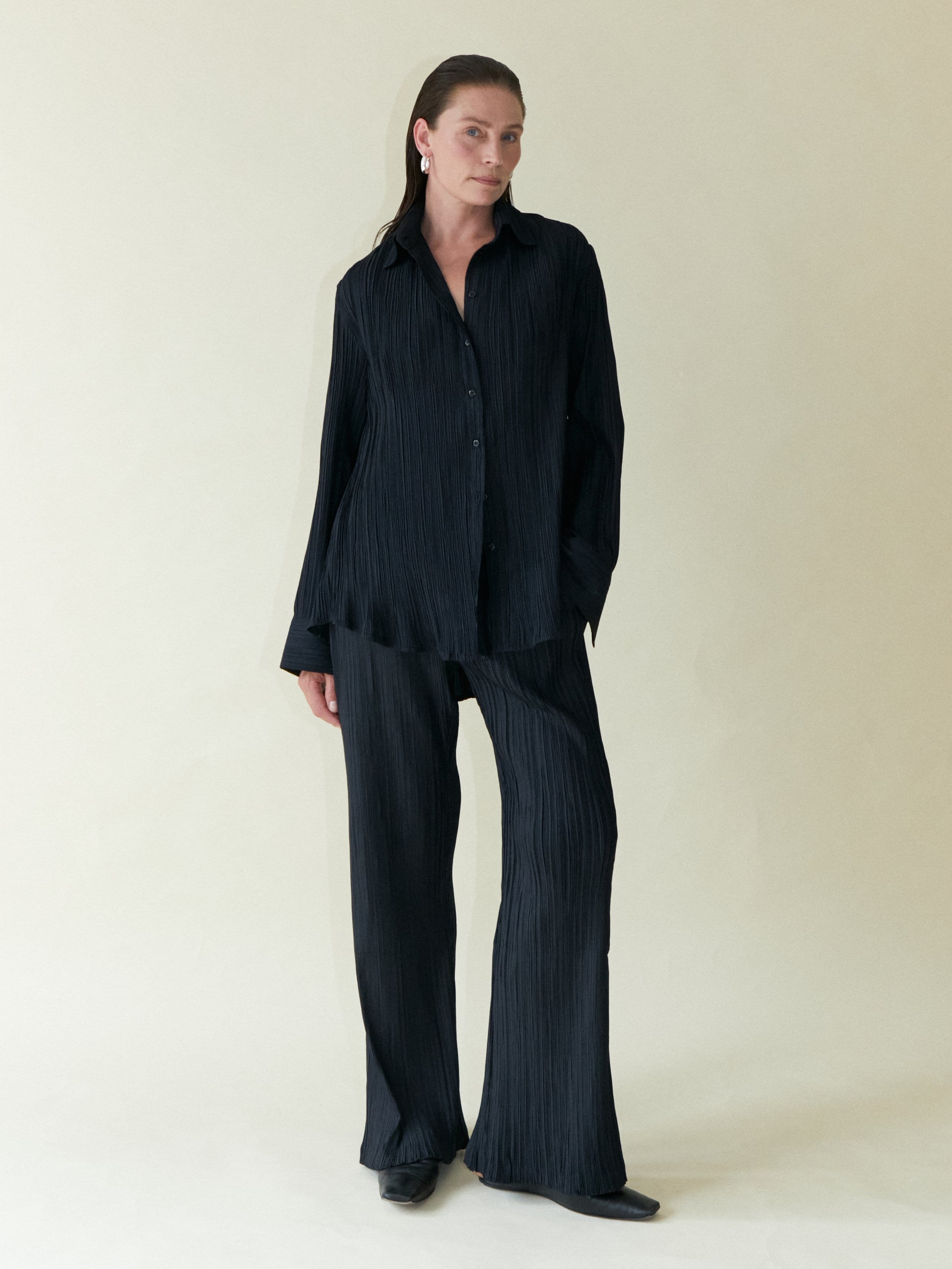 Tree Bark Classic Shirt - Dark Navy made by CAHAYA STUDIOS