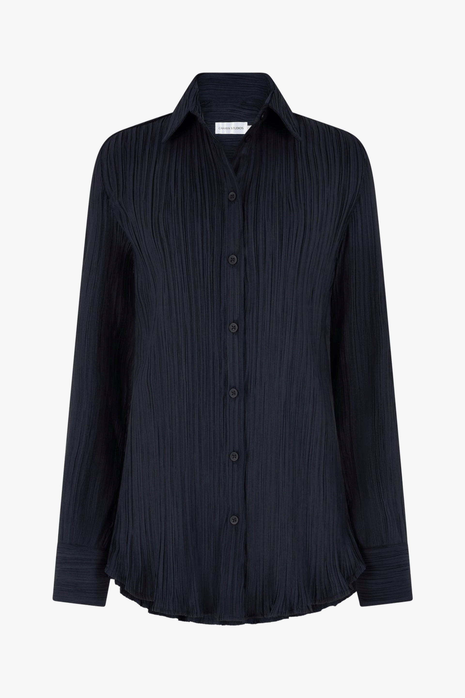 Tree Bark Classic Shirt - Dark Navy made by CAHAYA STUDIOS