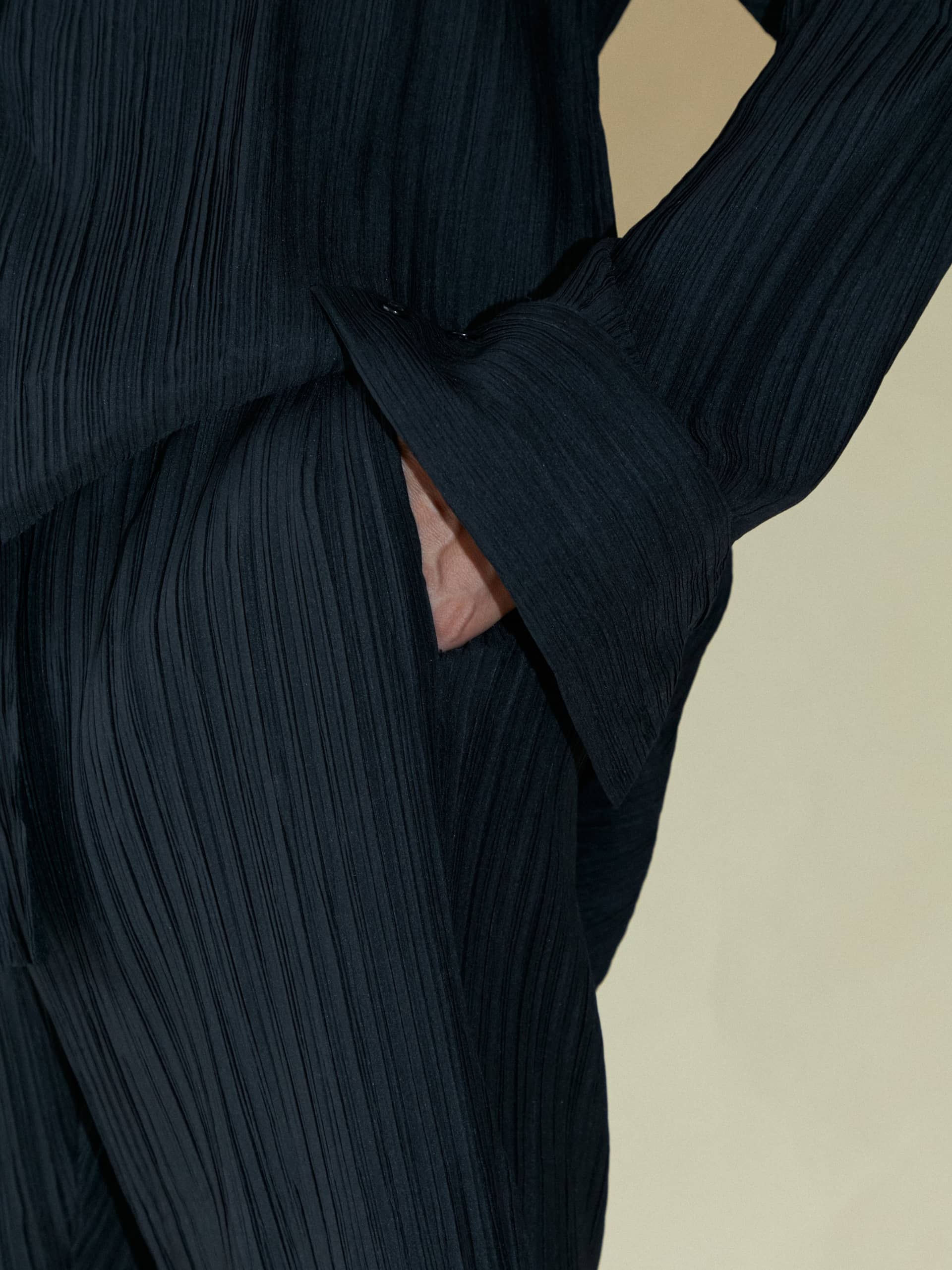 Tree Bark Classic Shirt - Dark Navy made by CAHAYA STUDIOS