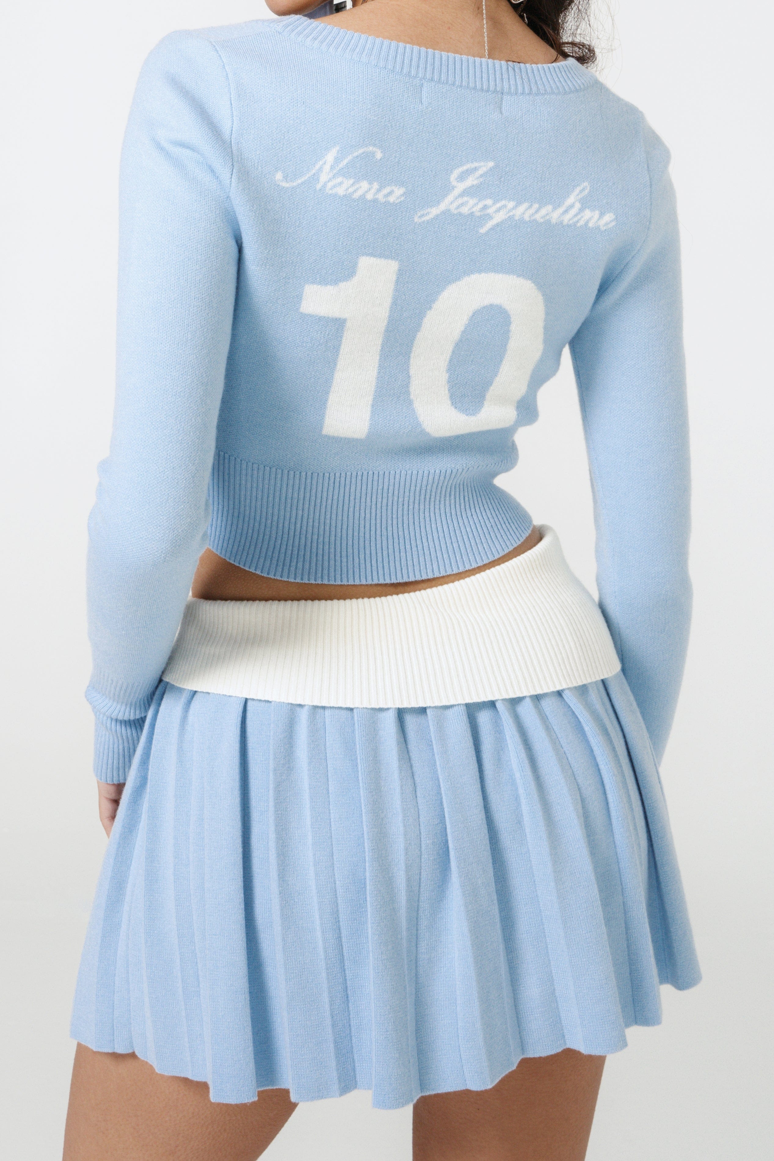 Ella Knit Set (Blue) (Final Sale) in Blue made by Nana Jacqueline