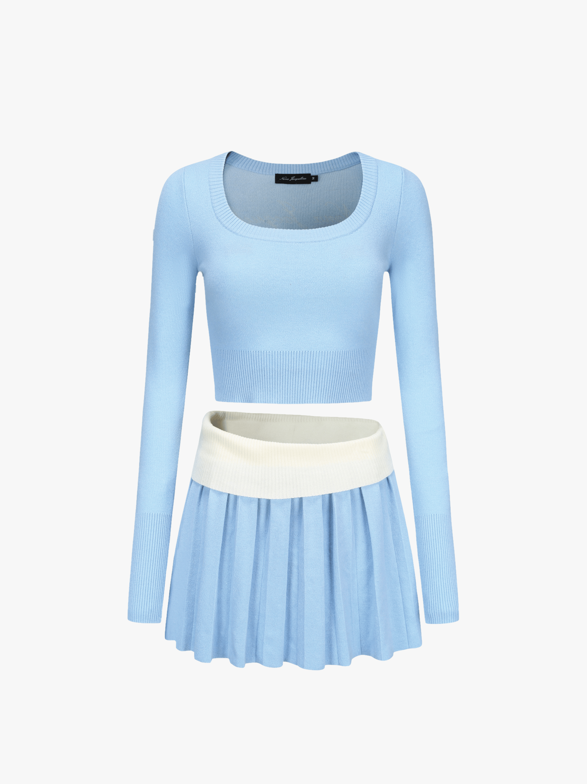 Ella Knit Set (Blue) (Final Sale) in Blue made by Nana Jacqueline