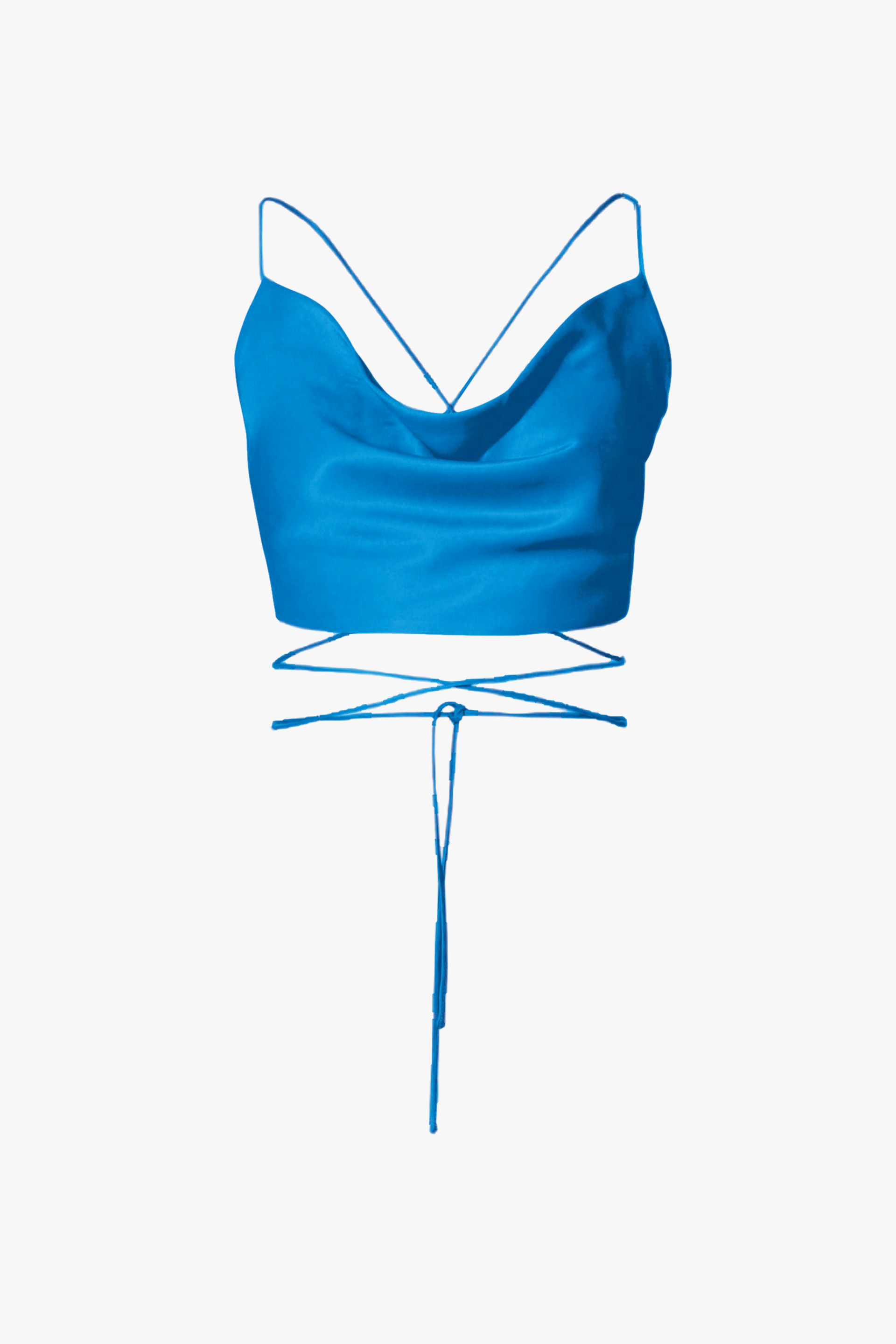 Top Lucia Cosmic Blue in Blue made by HALEWSKI