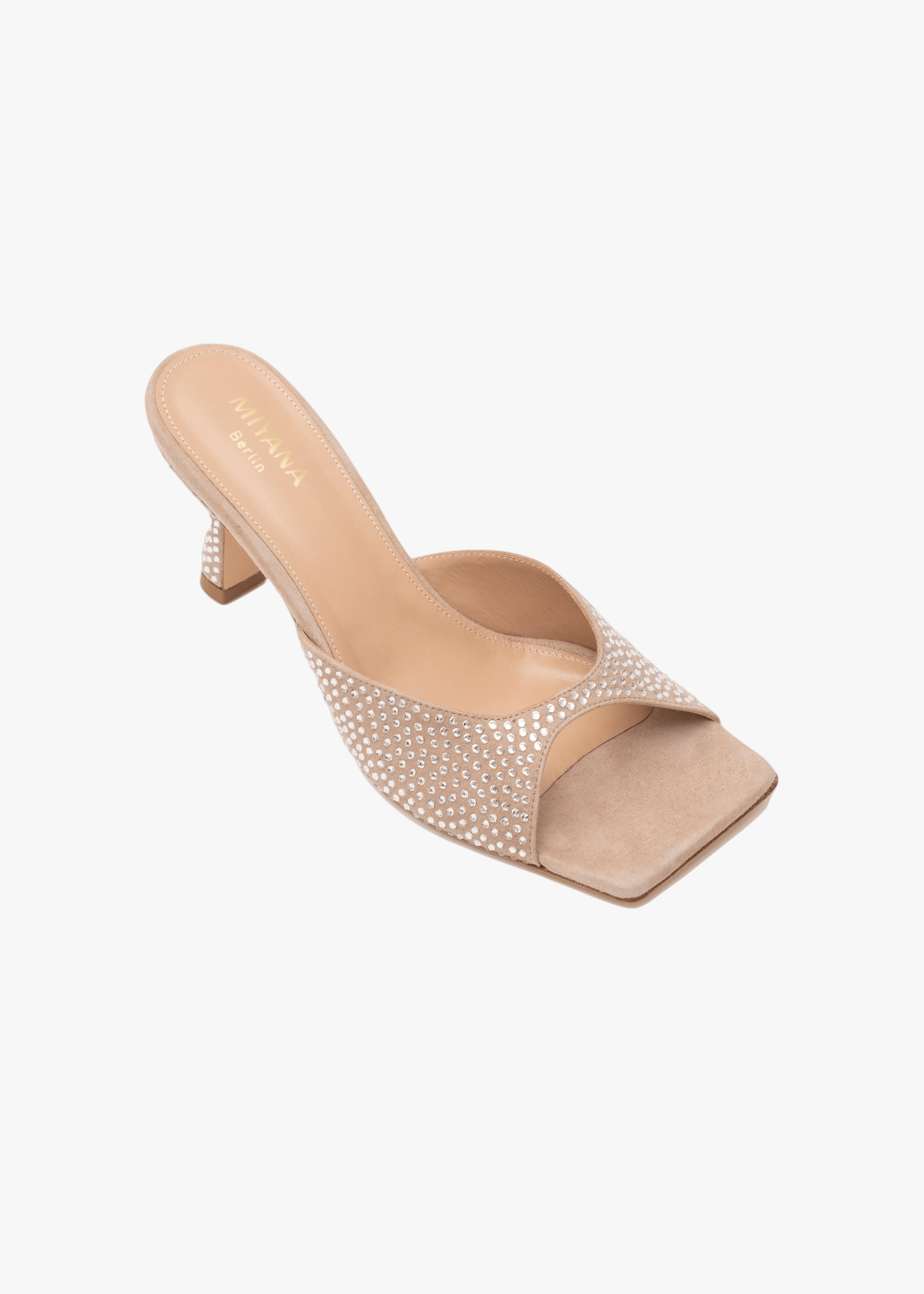 Leva Mules in Beige made by Miyana Berlin