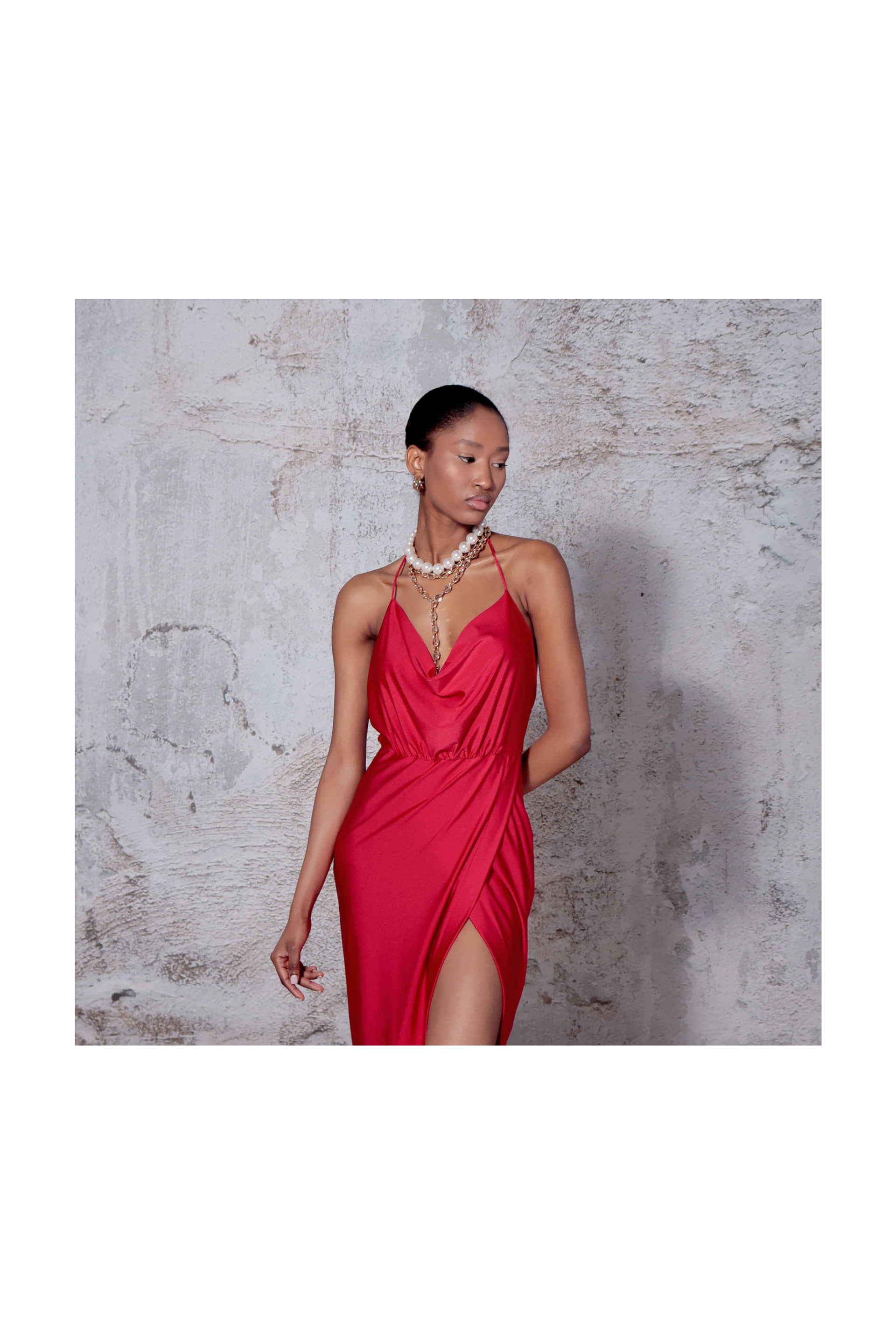 Dress Kim Red made by HALEWSKI