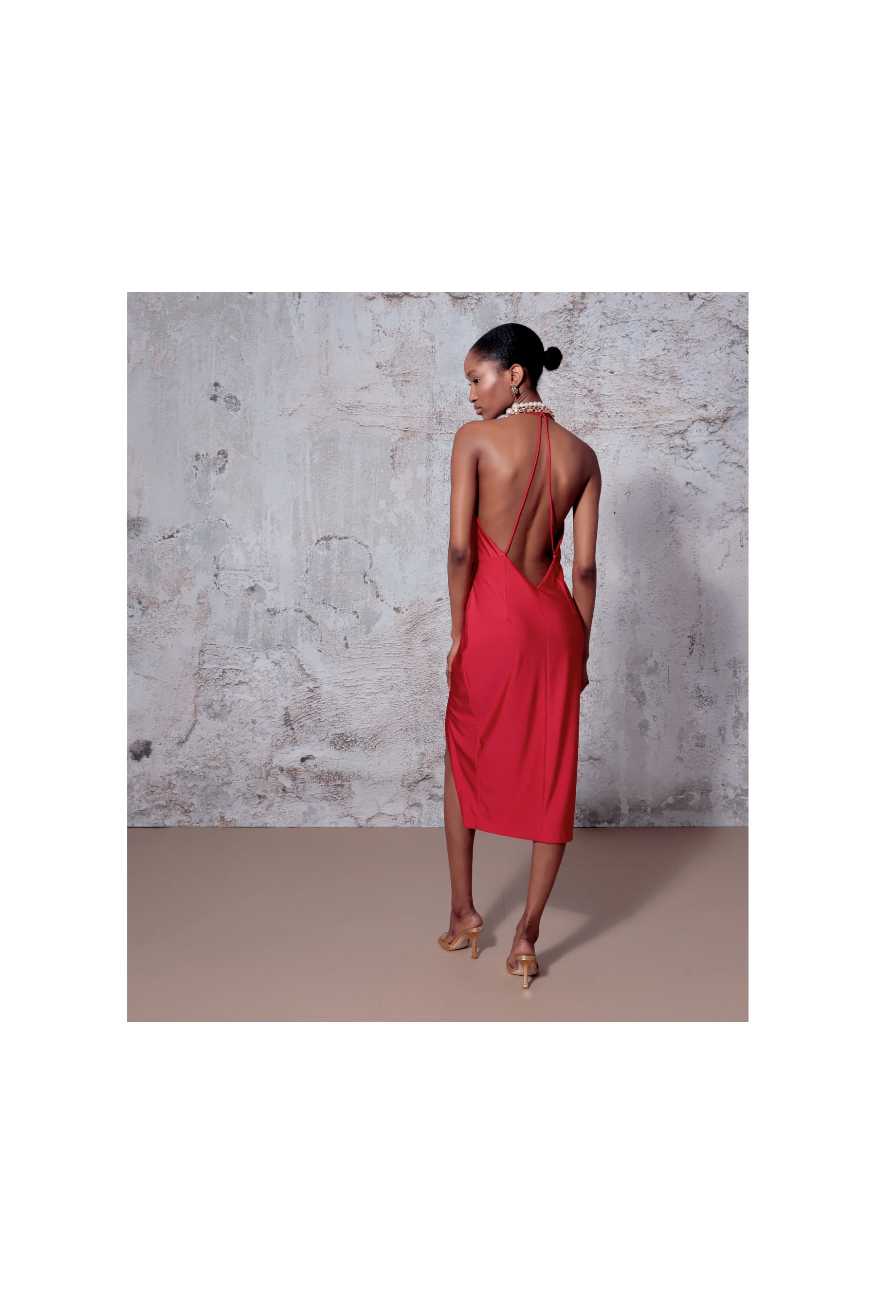 Dress Kim Red made by HALEWSKI