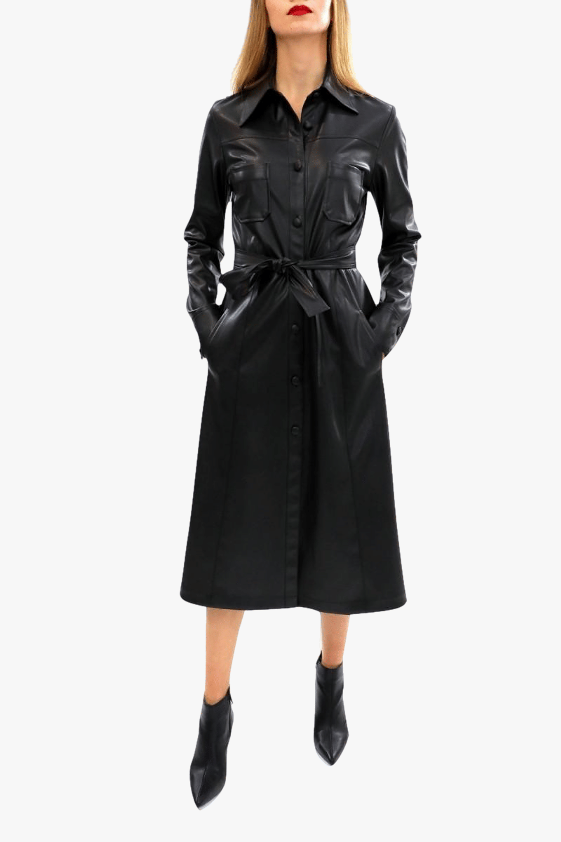 Dress Alexandra Cynical Black in Black made by HALEWSKI