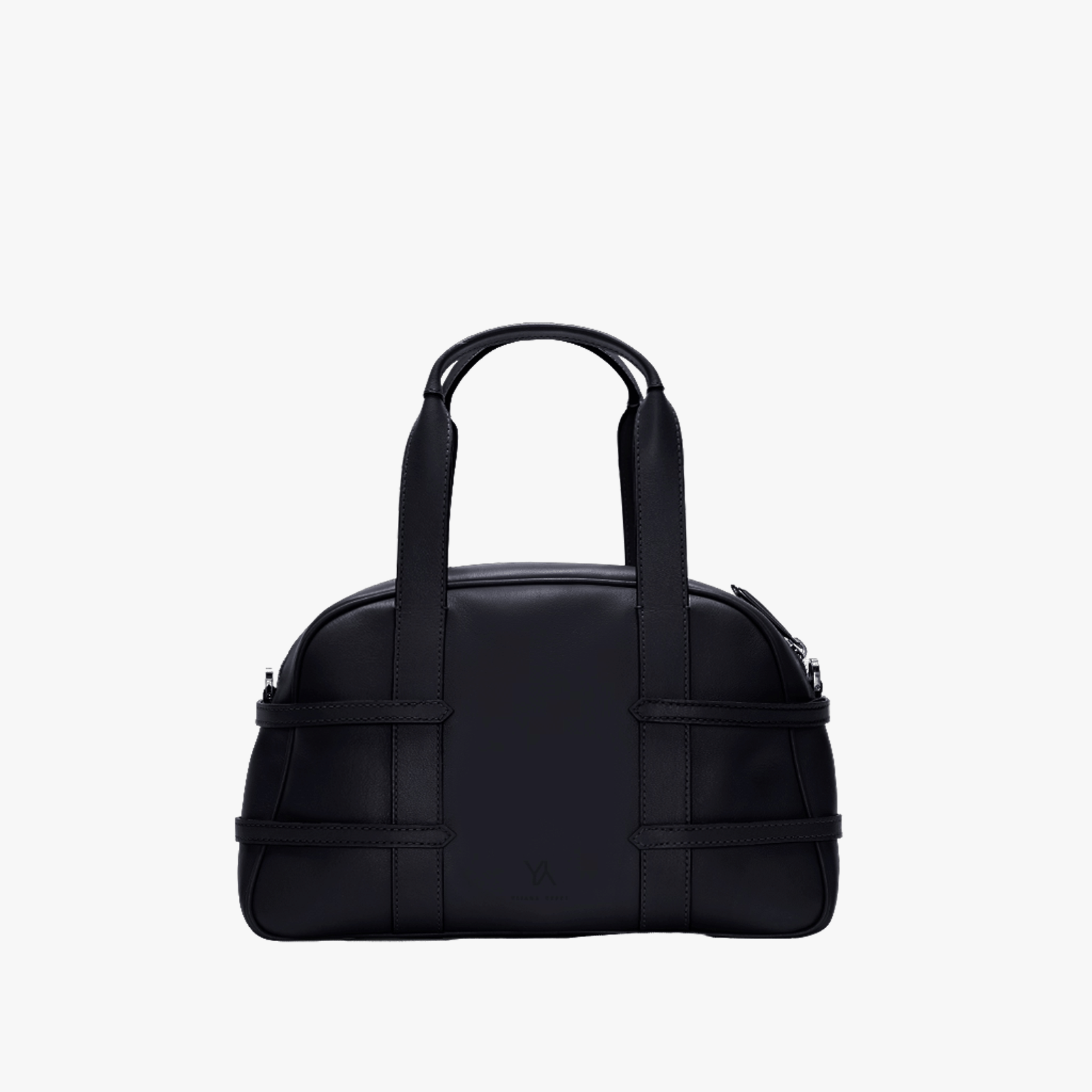 Medium Francesca braided black satchel made by Yliana Yepez