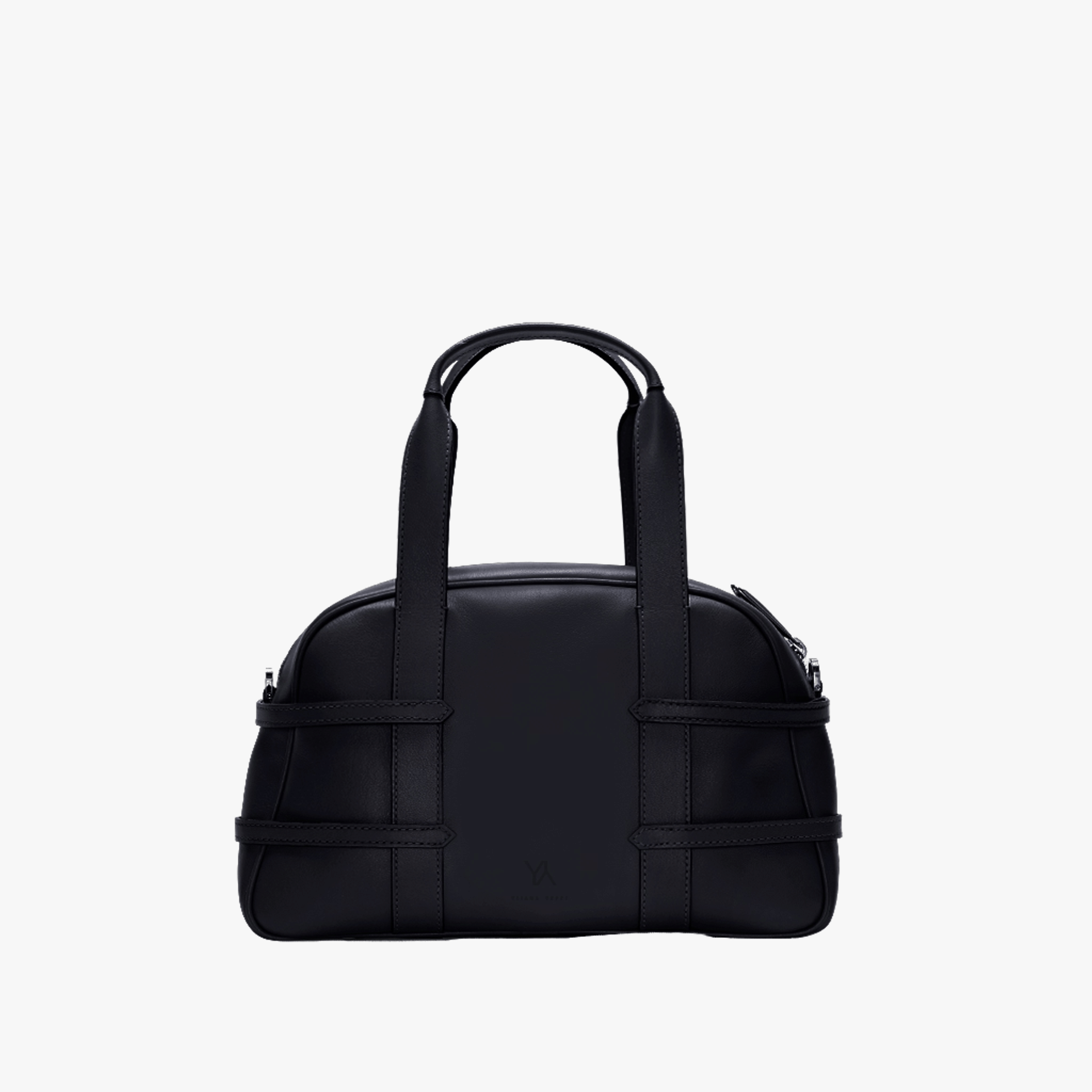 Medium Francesca braided black satchel made by Yliana Yepez