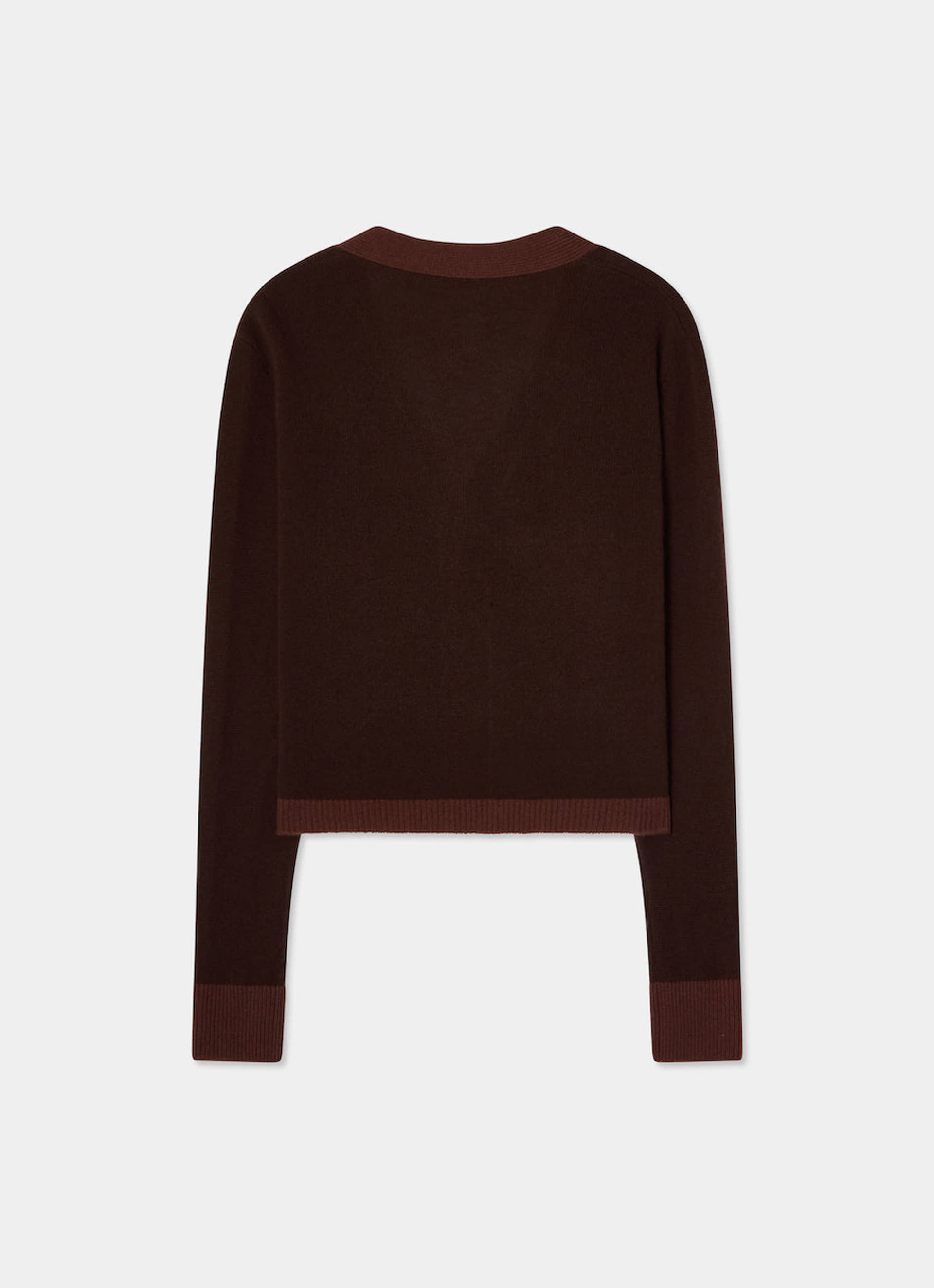 Colourblock Cardigan Brown & Brown made by CLOEYS