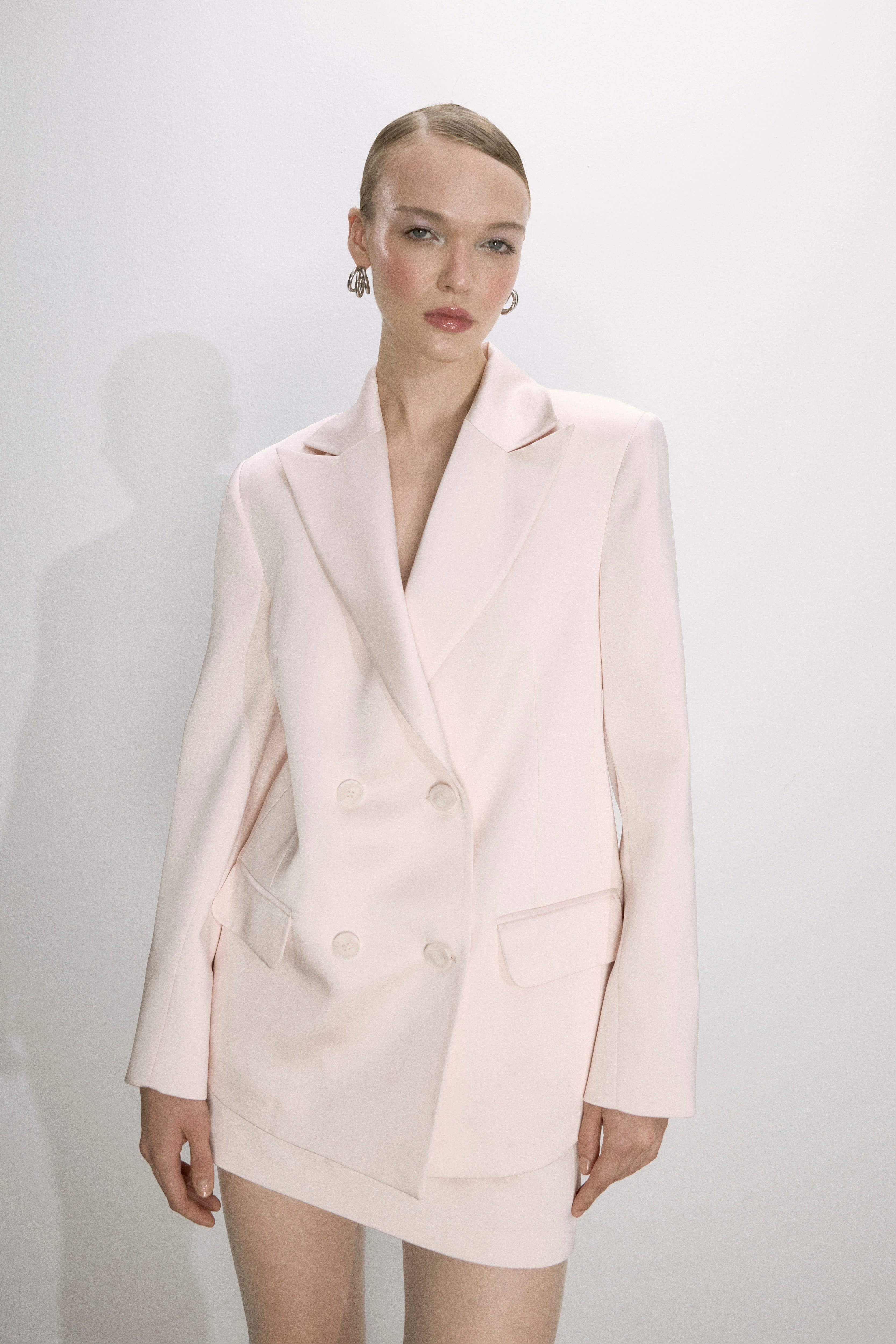 Elodie Blazer In Cloud Pink made by Nazli Ceren