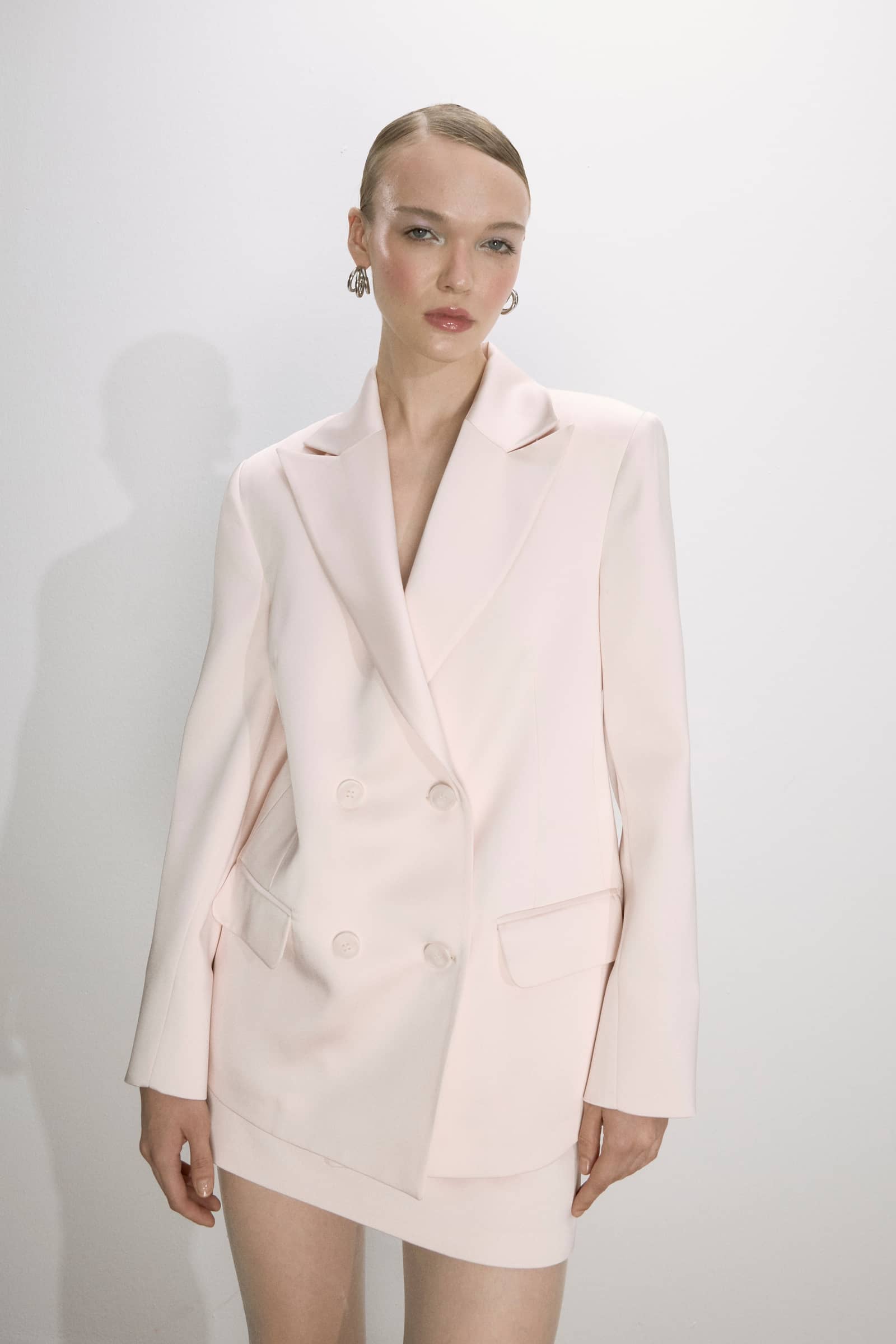 Elodie Blazer In Cloud Pink made by Nazli Ceren