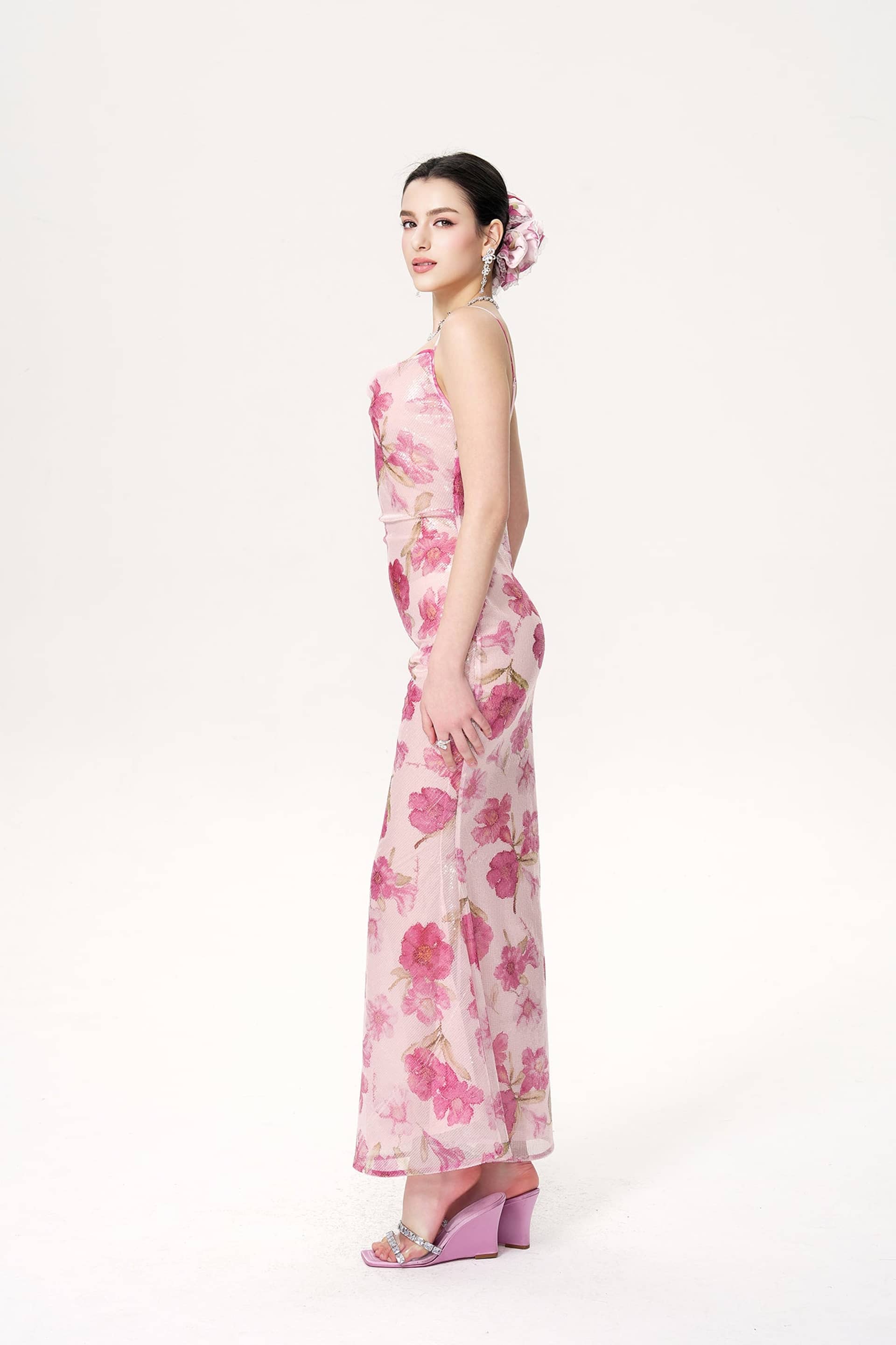 Esmeralda Dress (Pink) made by Nana Jacqueline