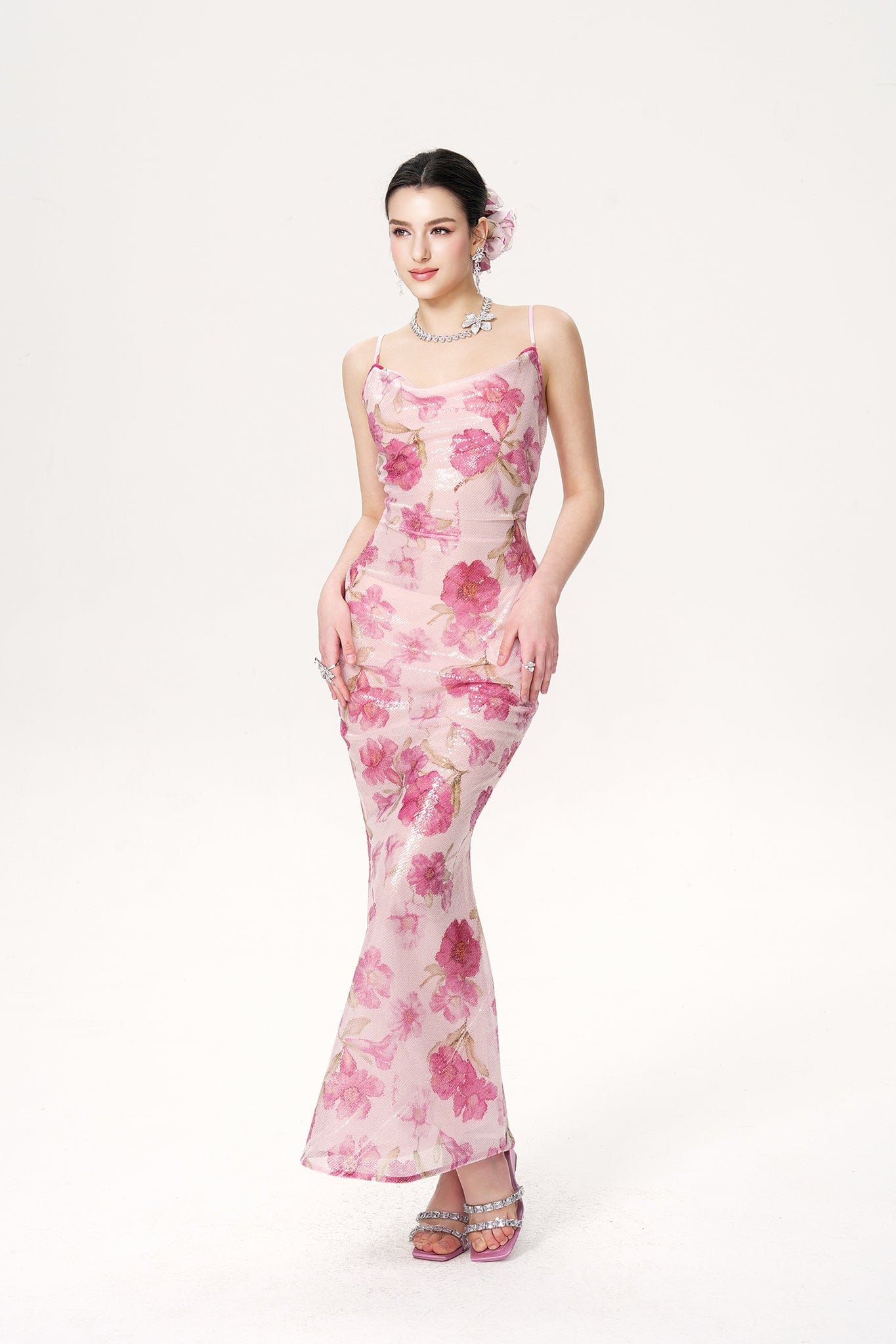 Esmeralda Dress (Pink) made by Nana Jacqueline