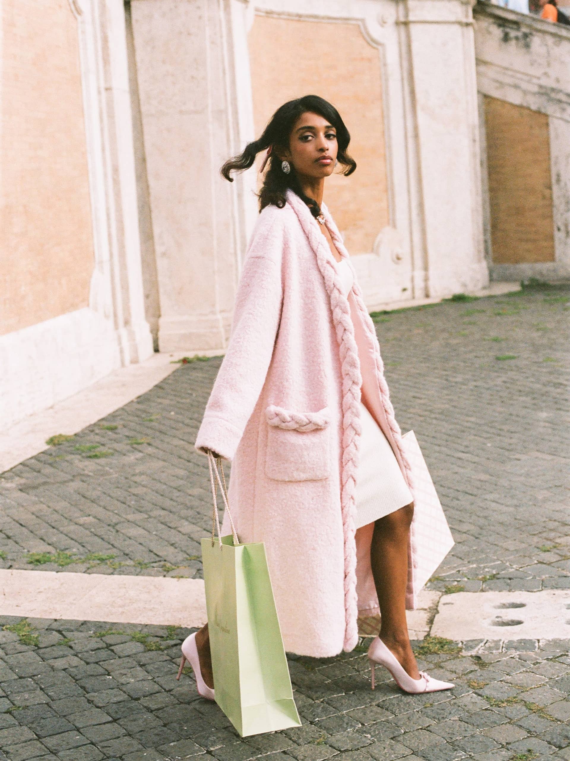 Elsa Coat (Pink) made by Nana Jacqueline