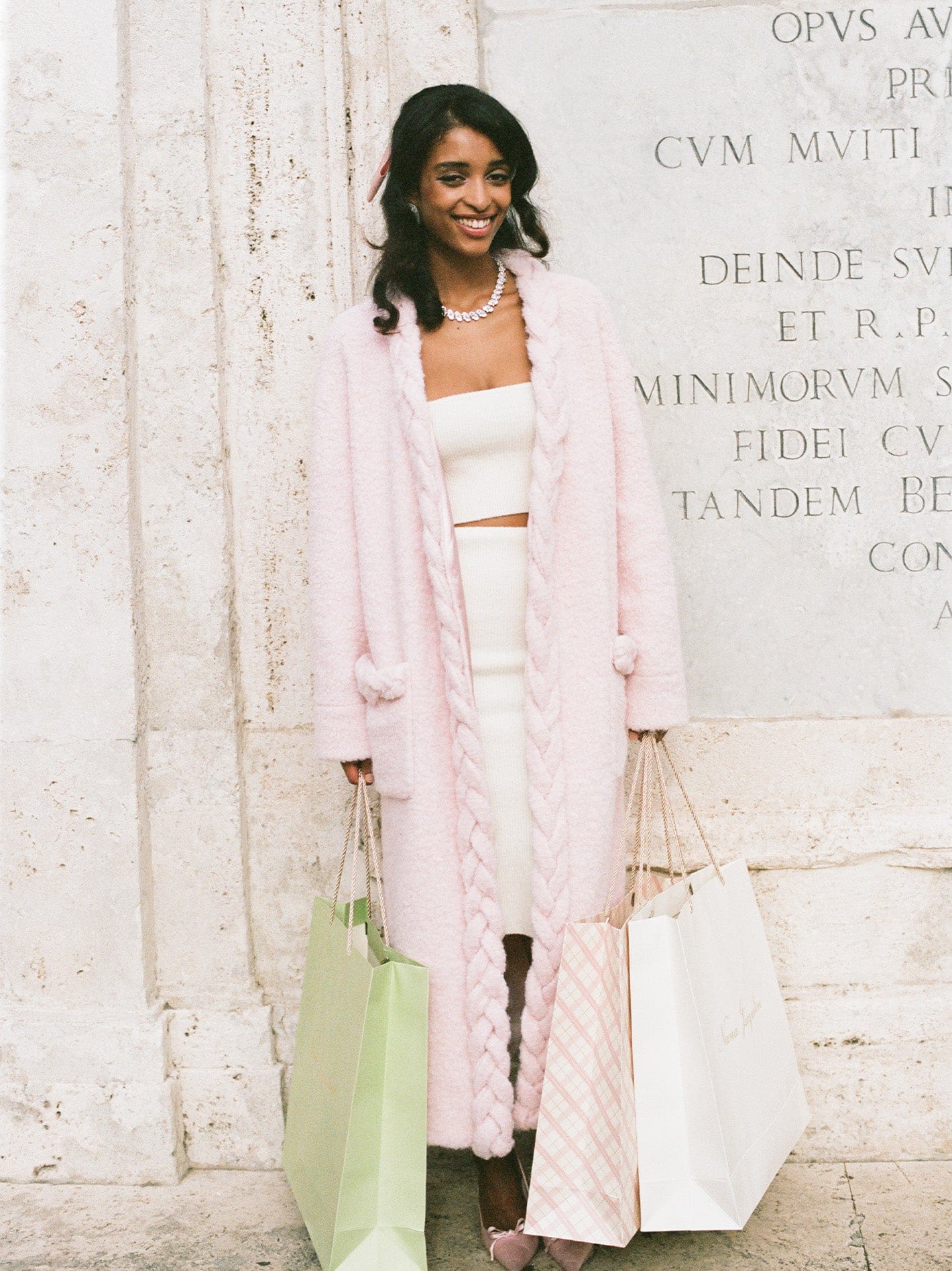 Elsa Coat (Pink) made by Nana Jacqueline