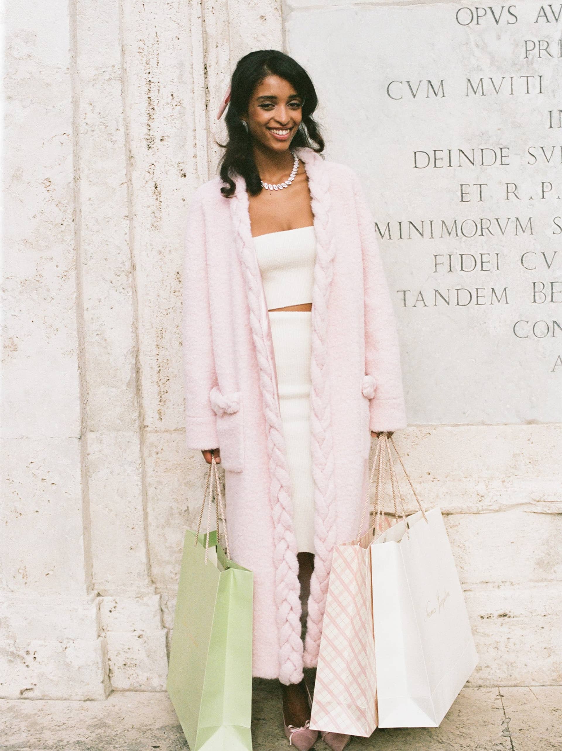 Elsa Coat (Pink) made by Nana Jacqueline