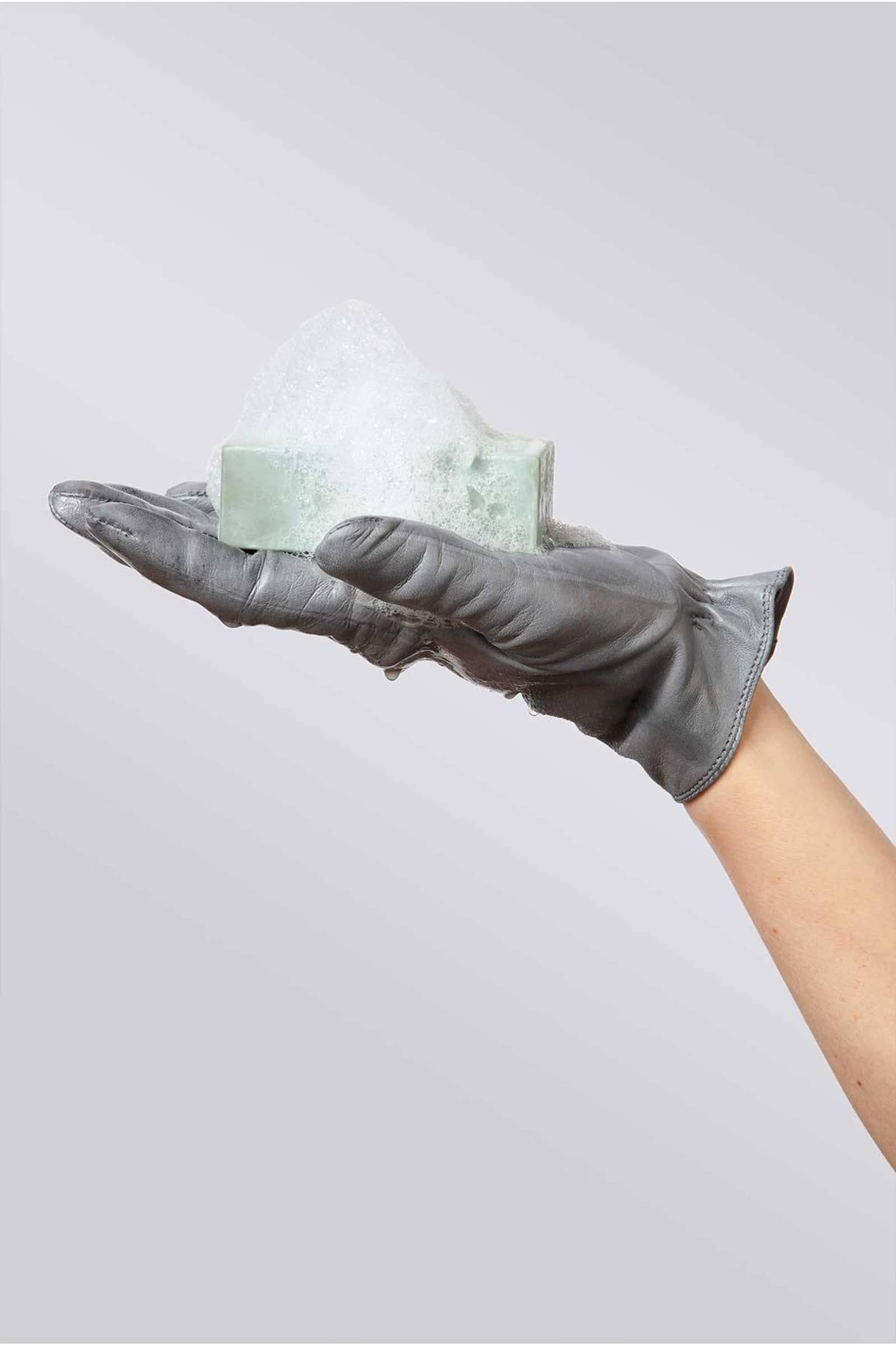 Washable Leather Grey made by Handsome Stockholm