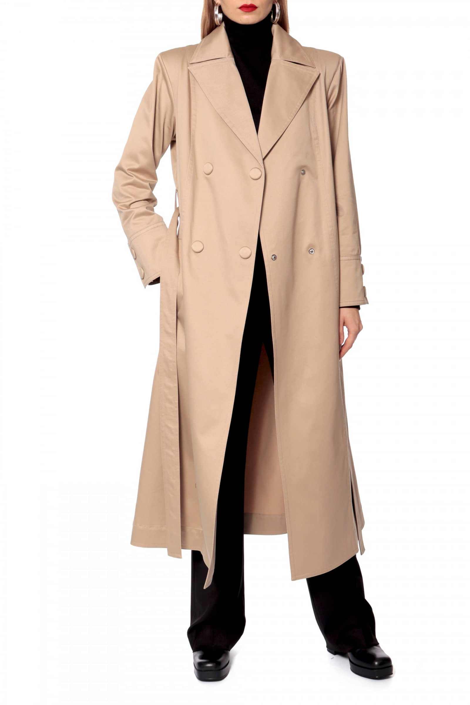 Trench Coat Logan Natural Beige made by HALEWSKI