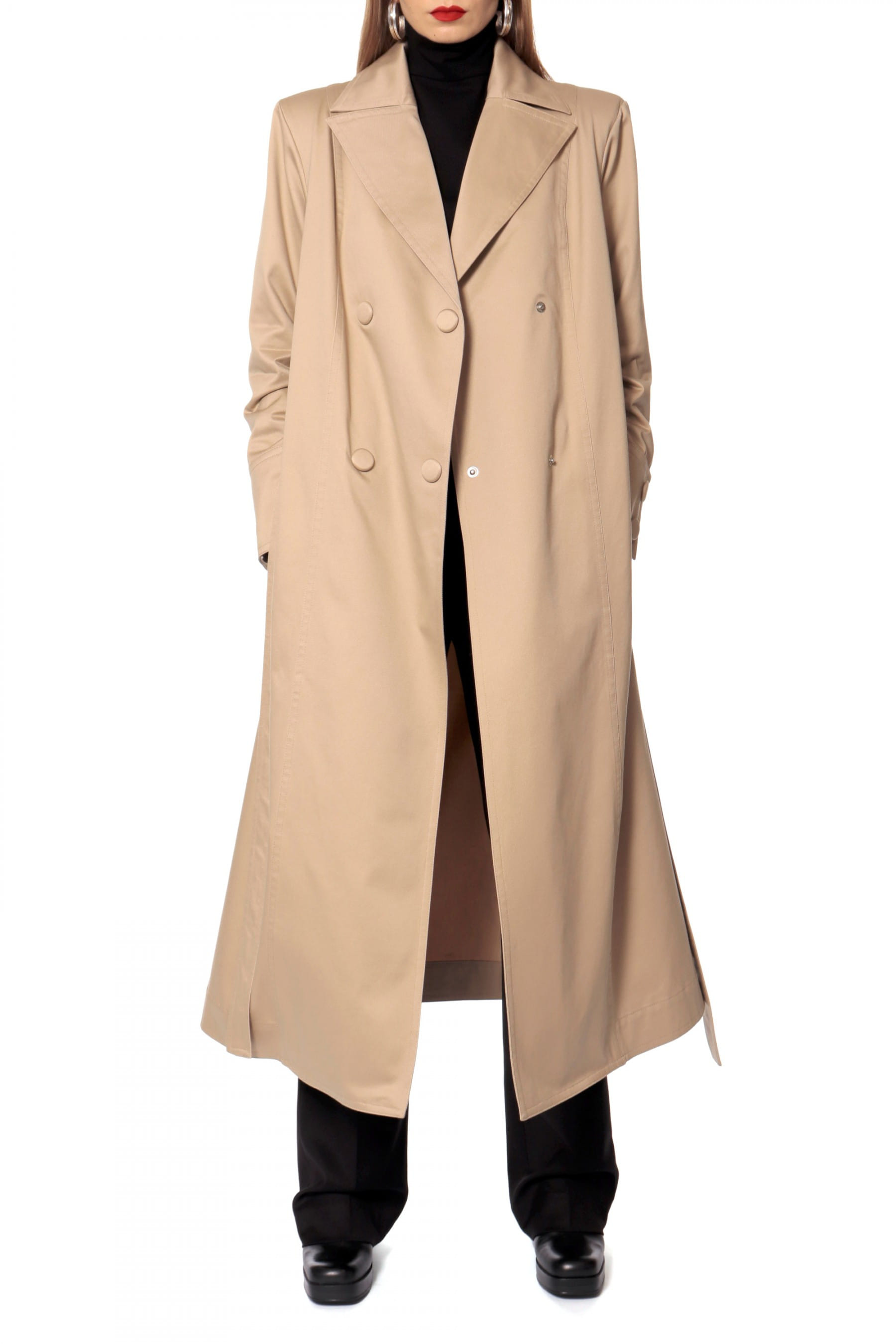 Trench Coat Logan Natural Beige made by HALEWSKI
