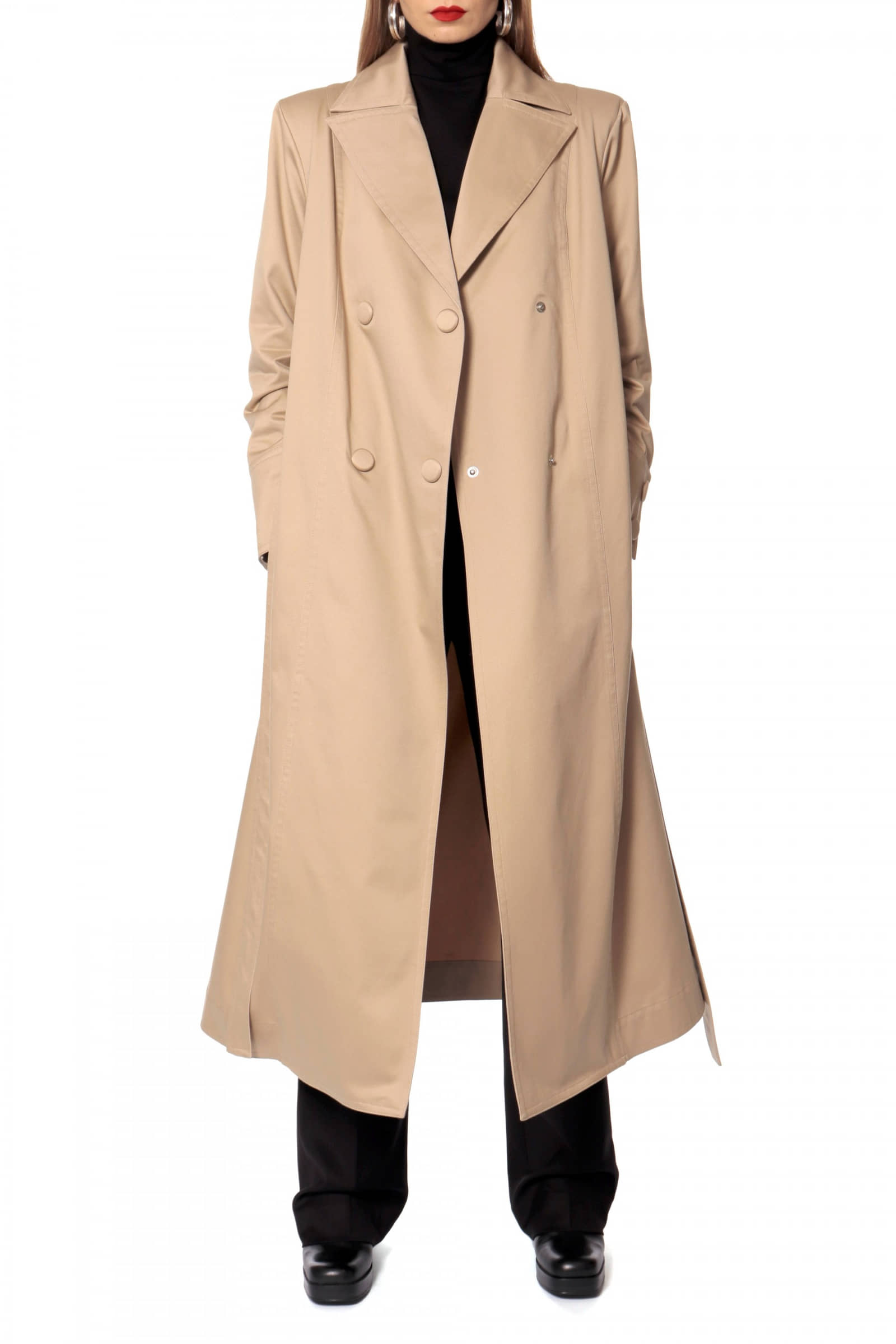 Trench Coat Logan Natural Beige made by HALEWSKI
