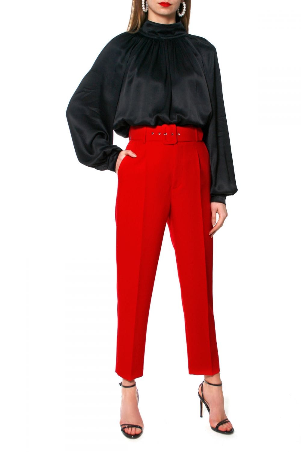 Pants Tracey True Red made by HALEWSKI