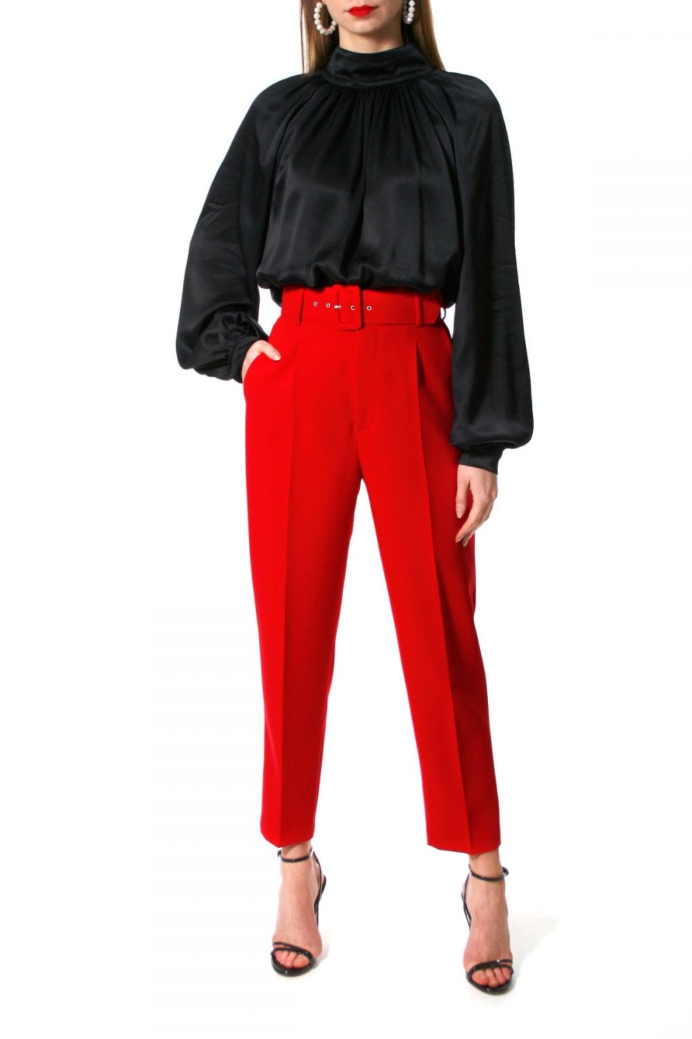 Pants Tracey True Red made by HALEWSKI