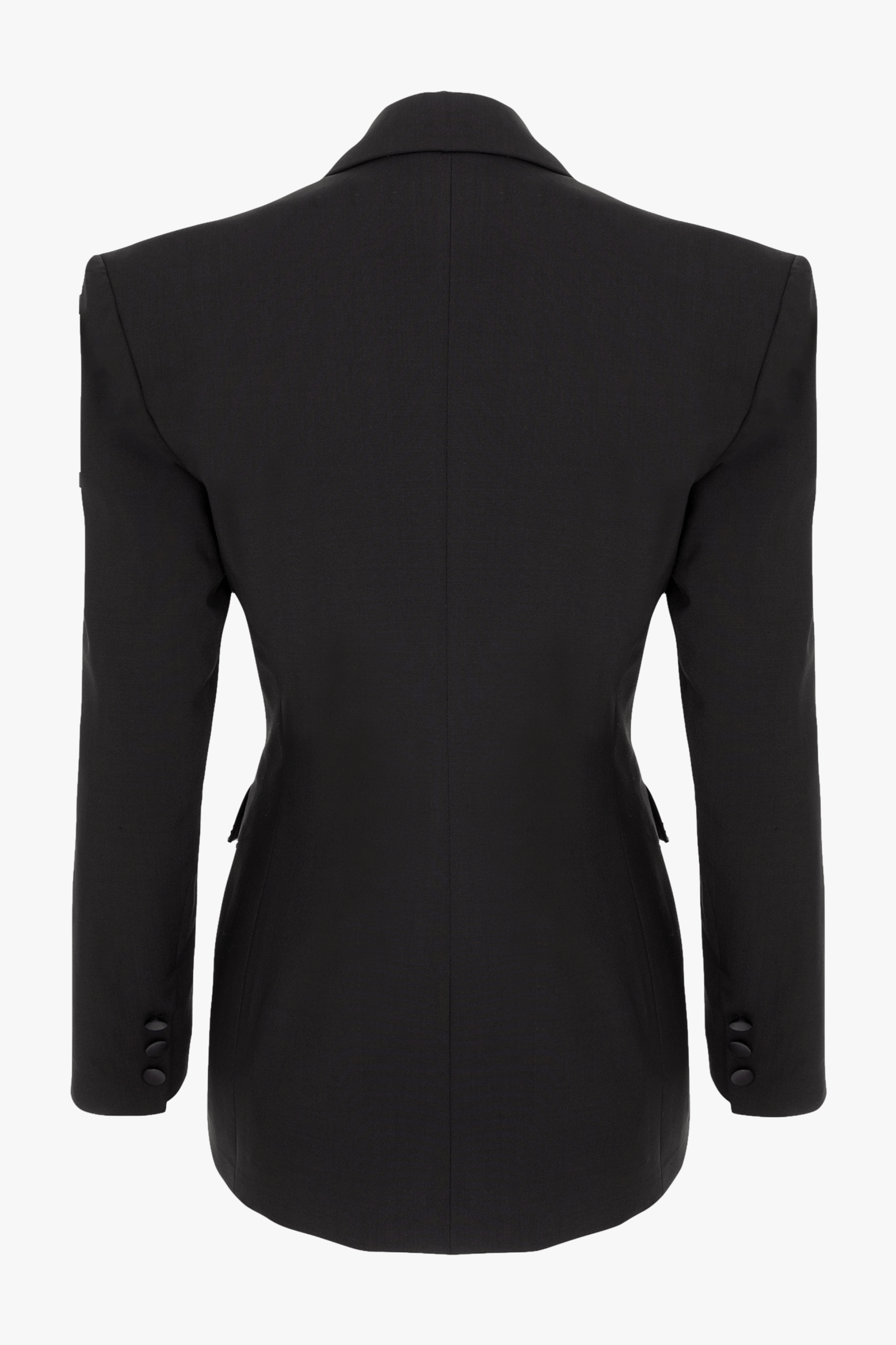 Hourglass Tailored Blazer in Black made by Aureliana