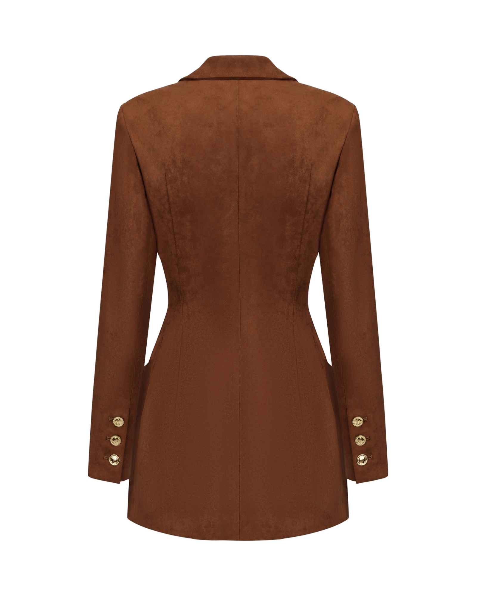 Sienne Suede Blazer (Brown) made by Nana Jacqueline