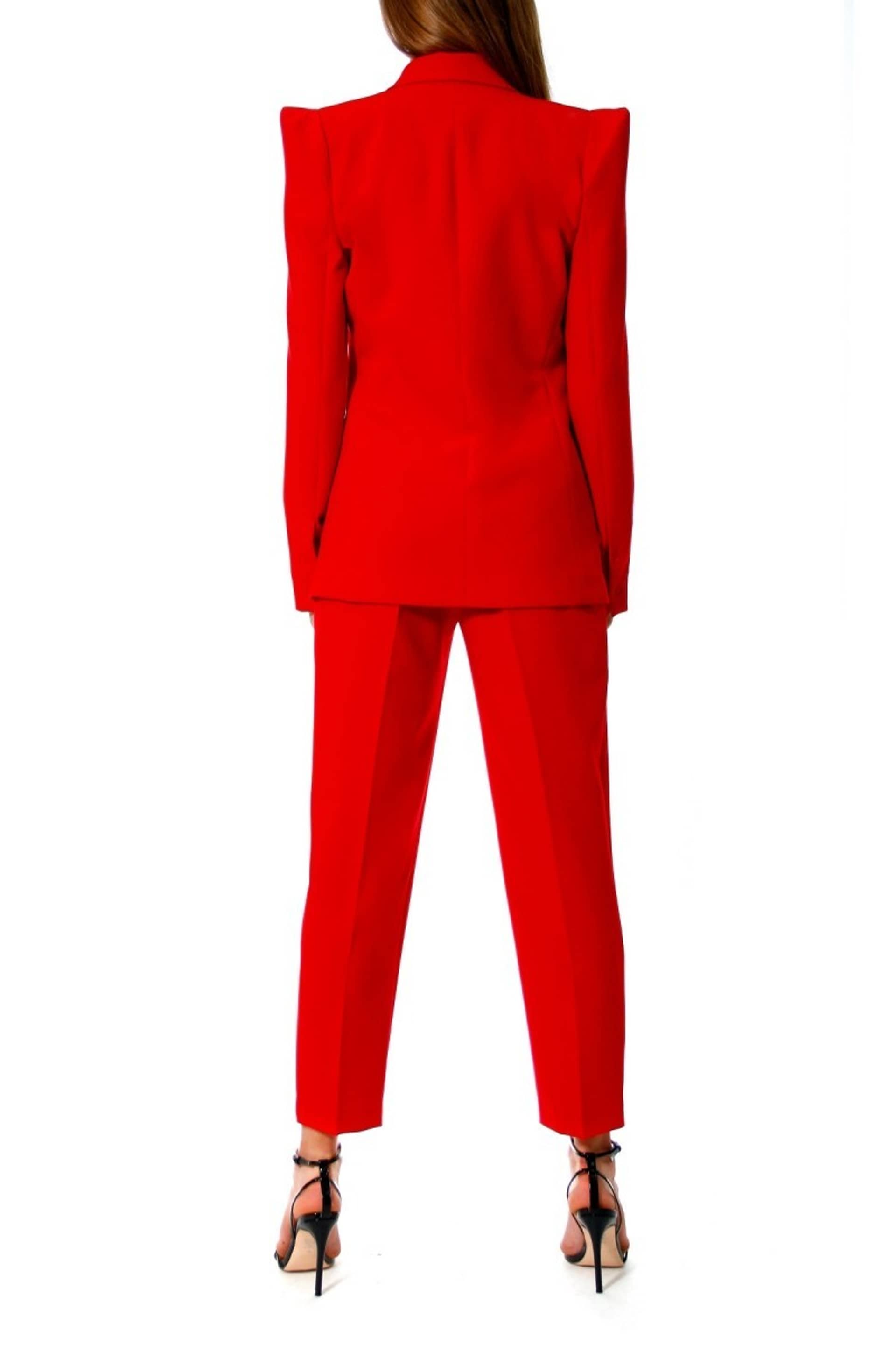 Blazer Samantha True Red in Red made by HALEWSKI