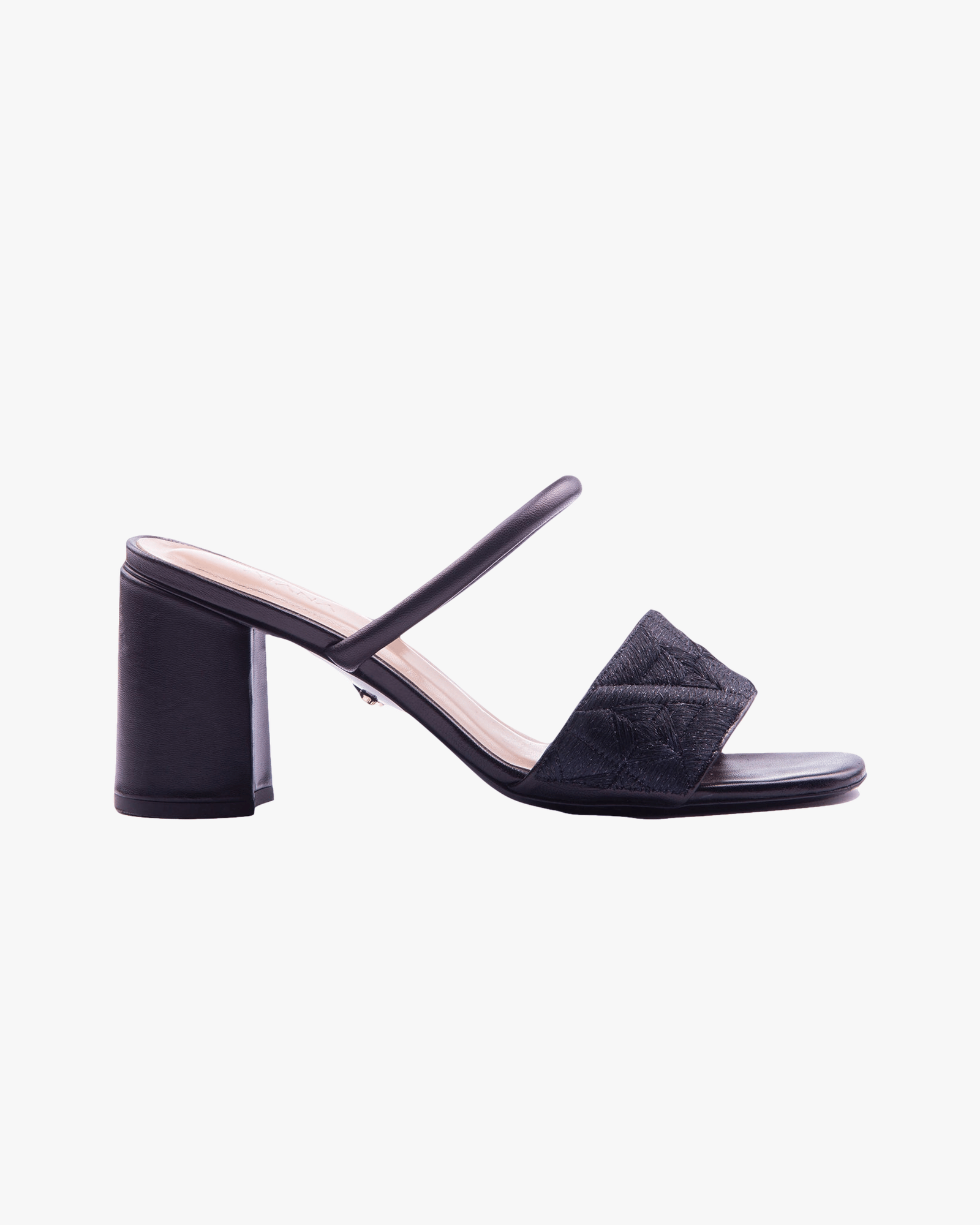 Full Fibre Mule 75 Black in Black made by ATANA