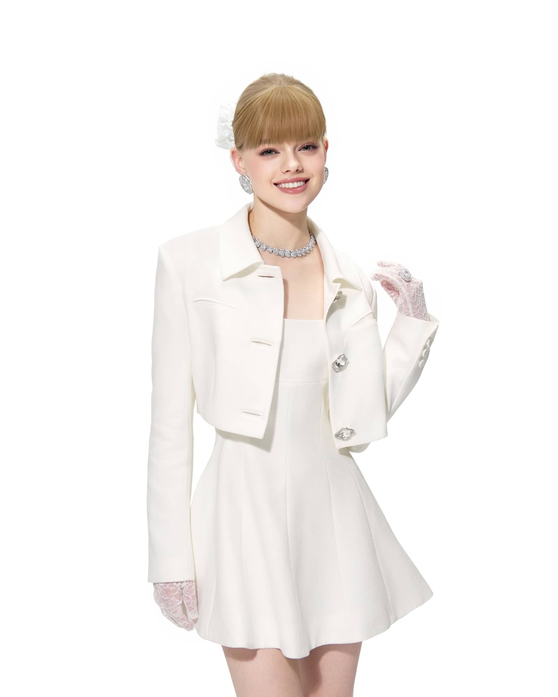 Marianne Dress (White) made by Nana Jacqueline