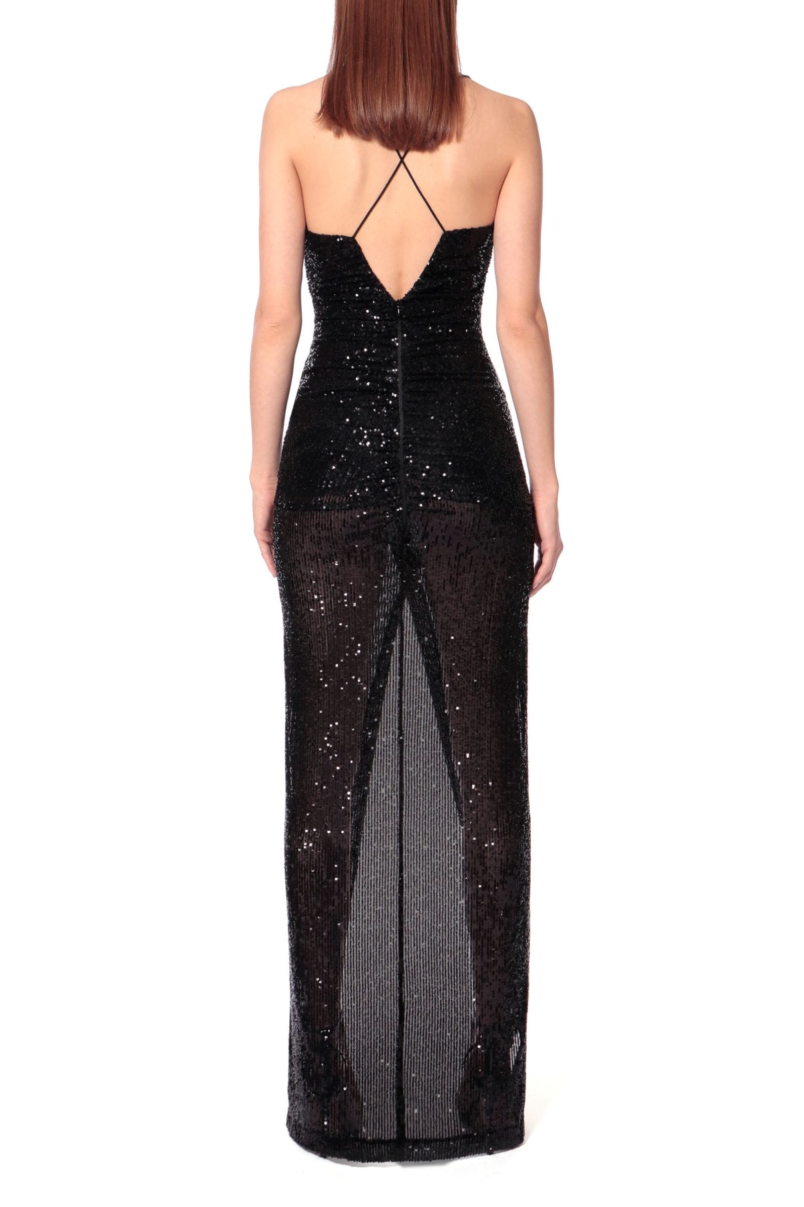 Dress Ailish Obsidian Black in Black made by HALEWSKI