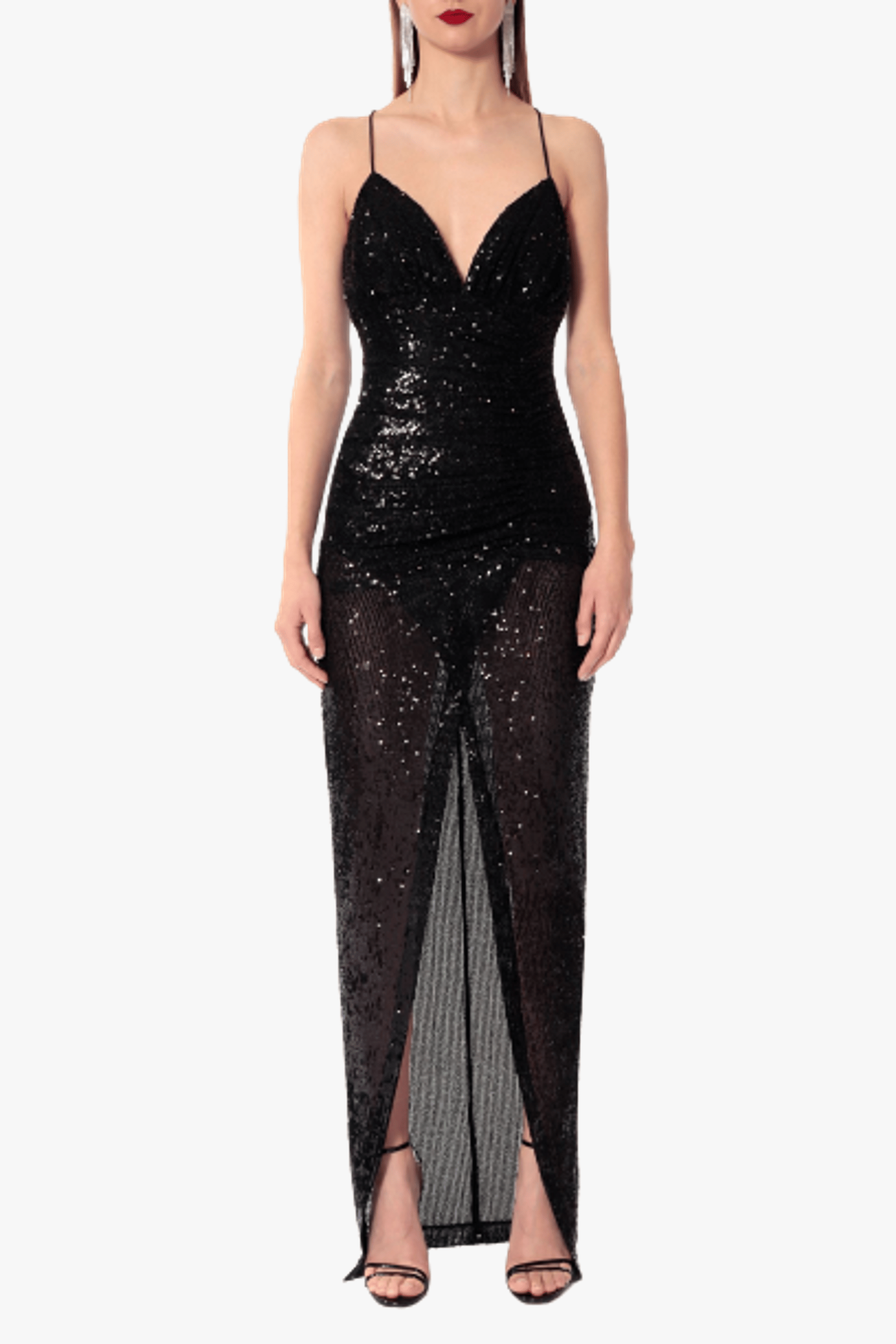 Dress Ailish Obsidian Black in Black made by HALEWSKI