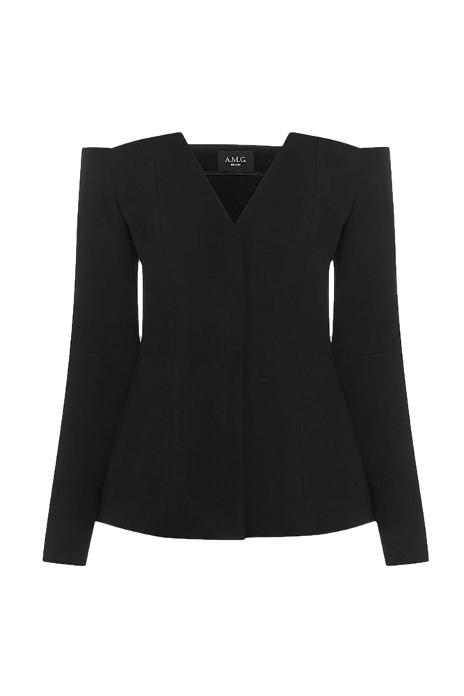 Off-shoulders jacket made by A.M.G