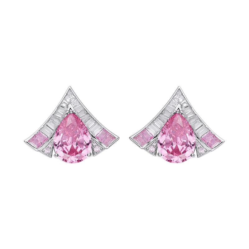 Brigette Earrings (Pink) (Final Sale) in Pink made by Nana Jacqueline